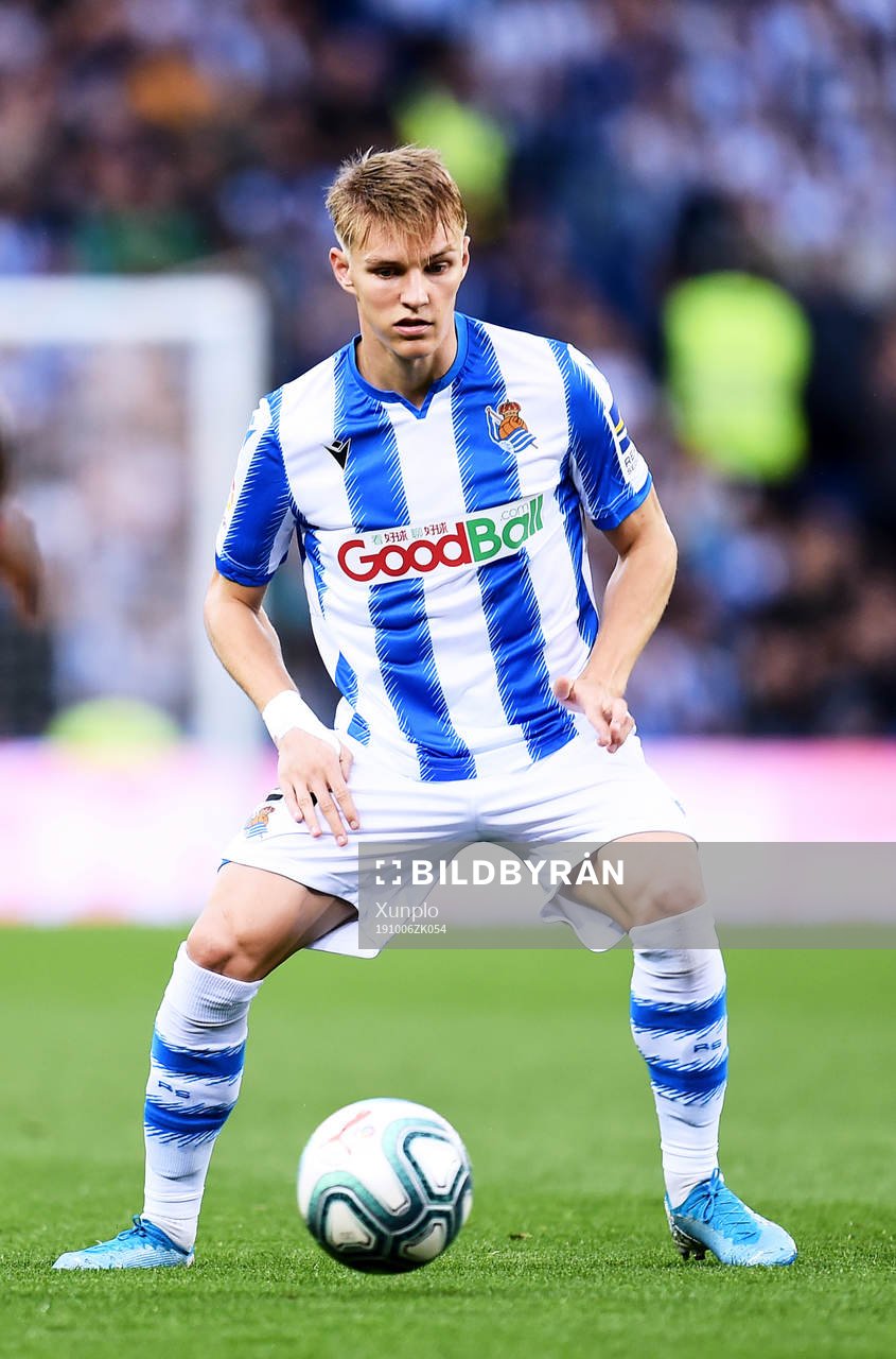 Martin Odegaard of Real Sociedad