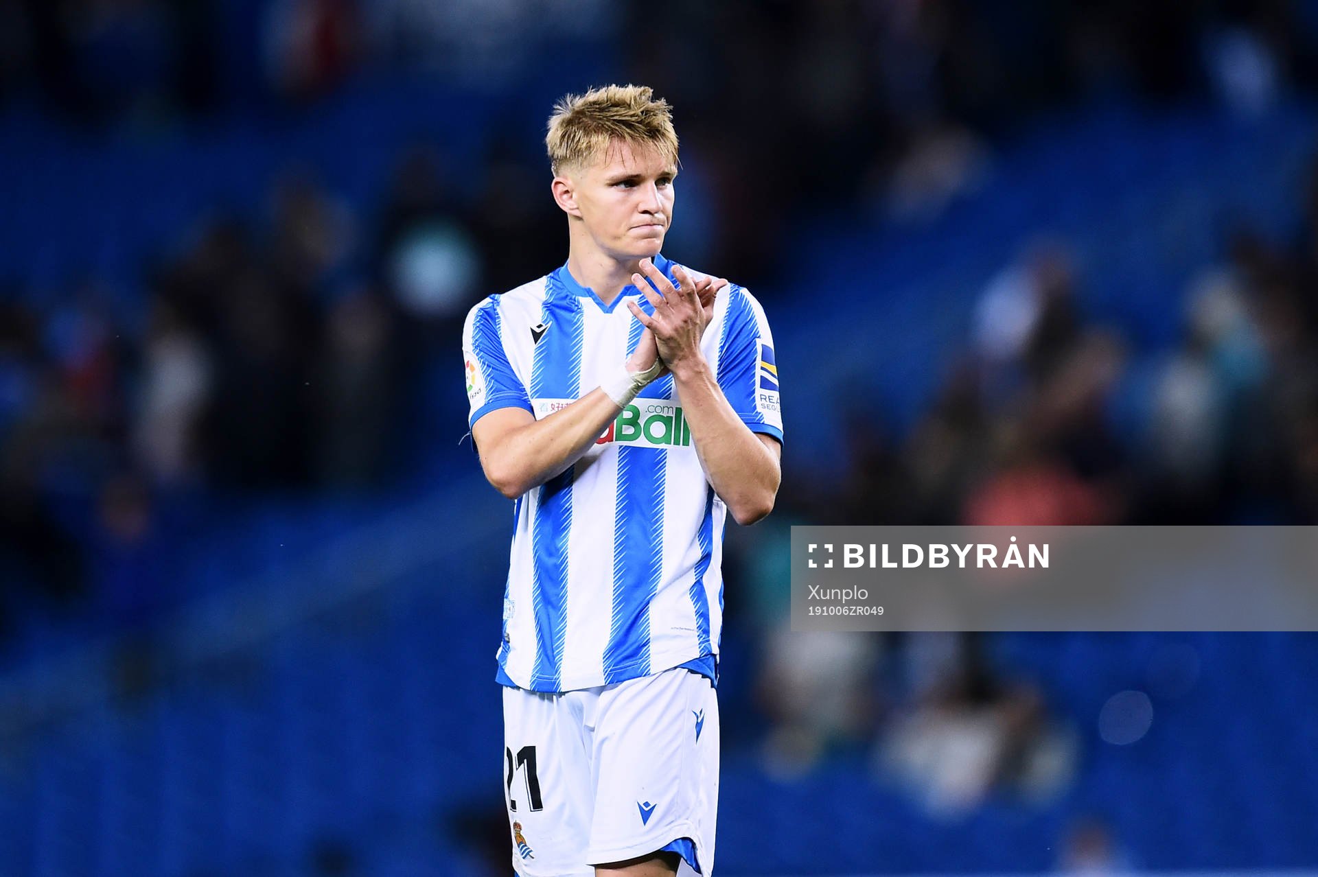 Martin Odegaard of Real Sociedad