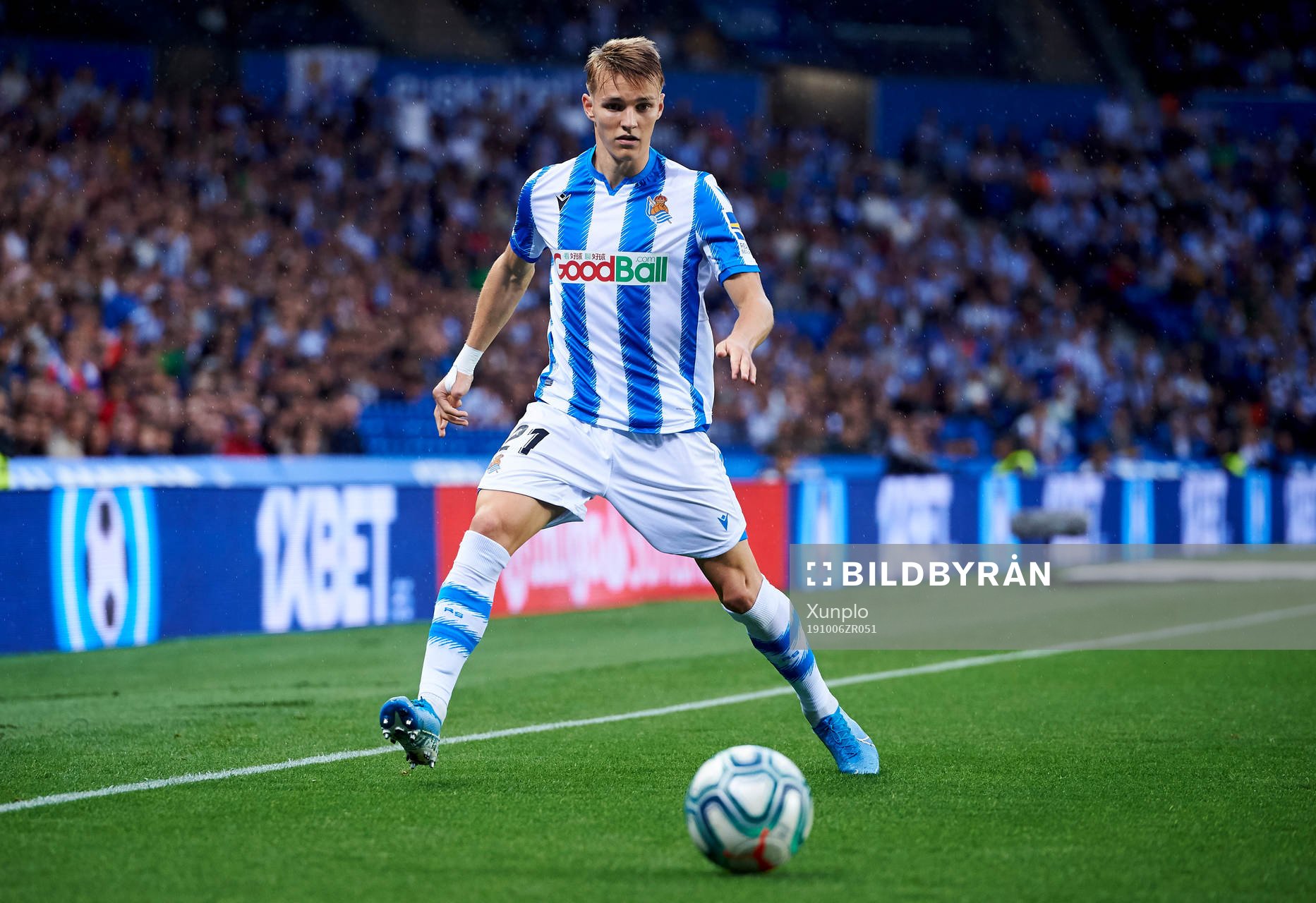 Martin Odegaard of Real Sociedad