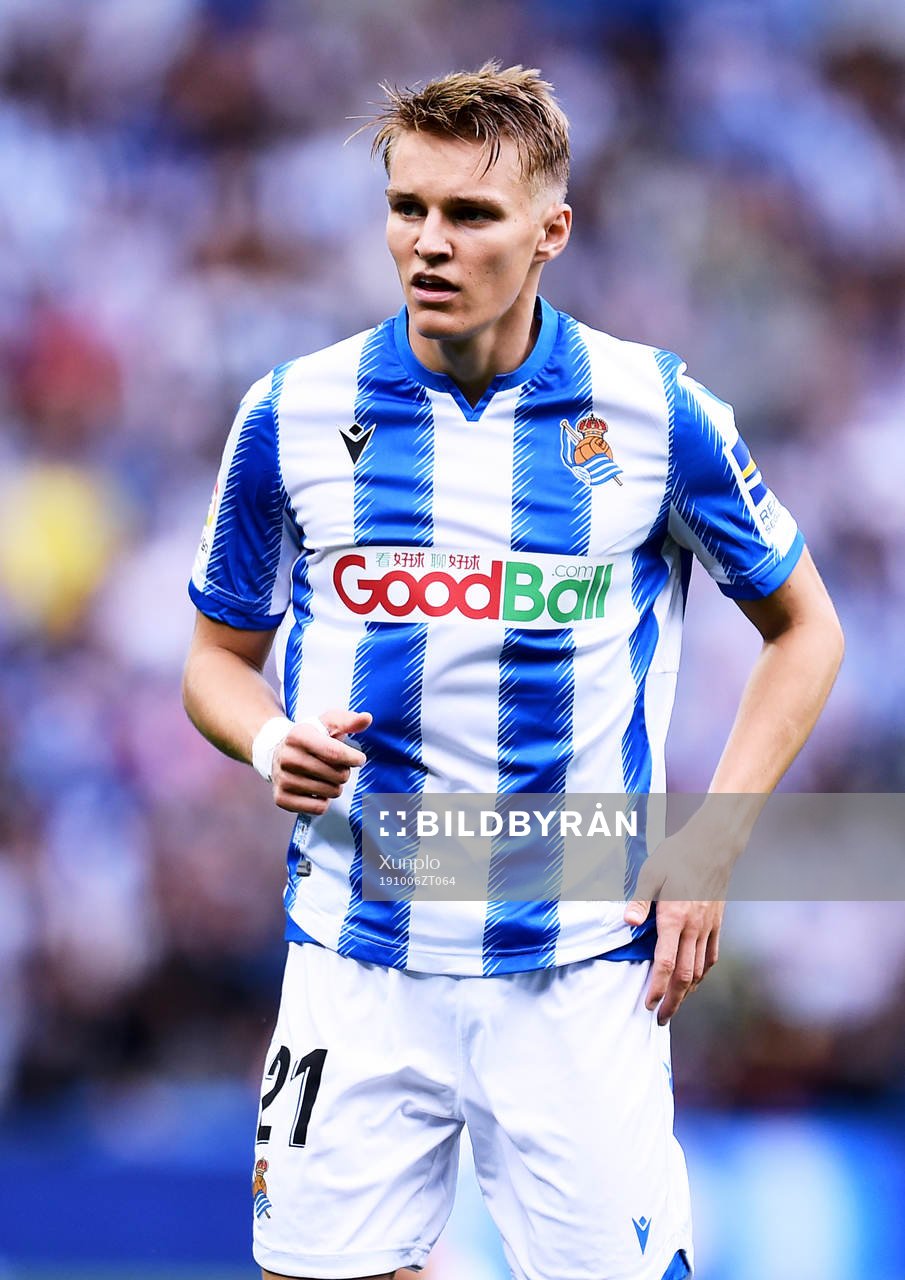 Martin Odegaard of Real Sociedad
