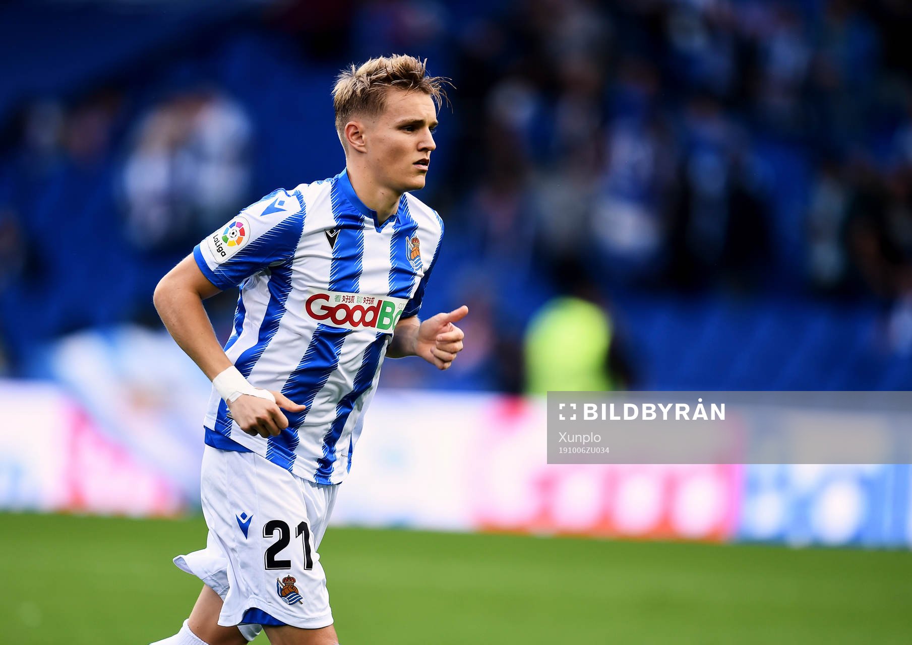 Martin Odegaard of Real Sociedad