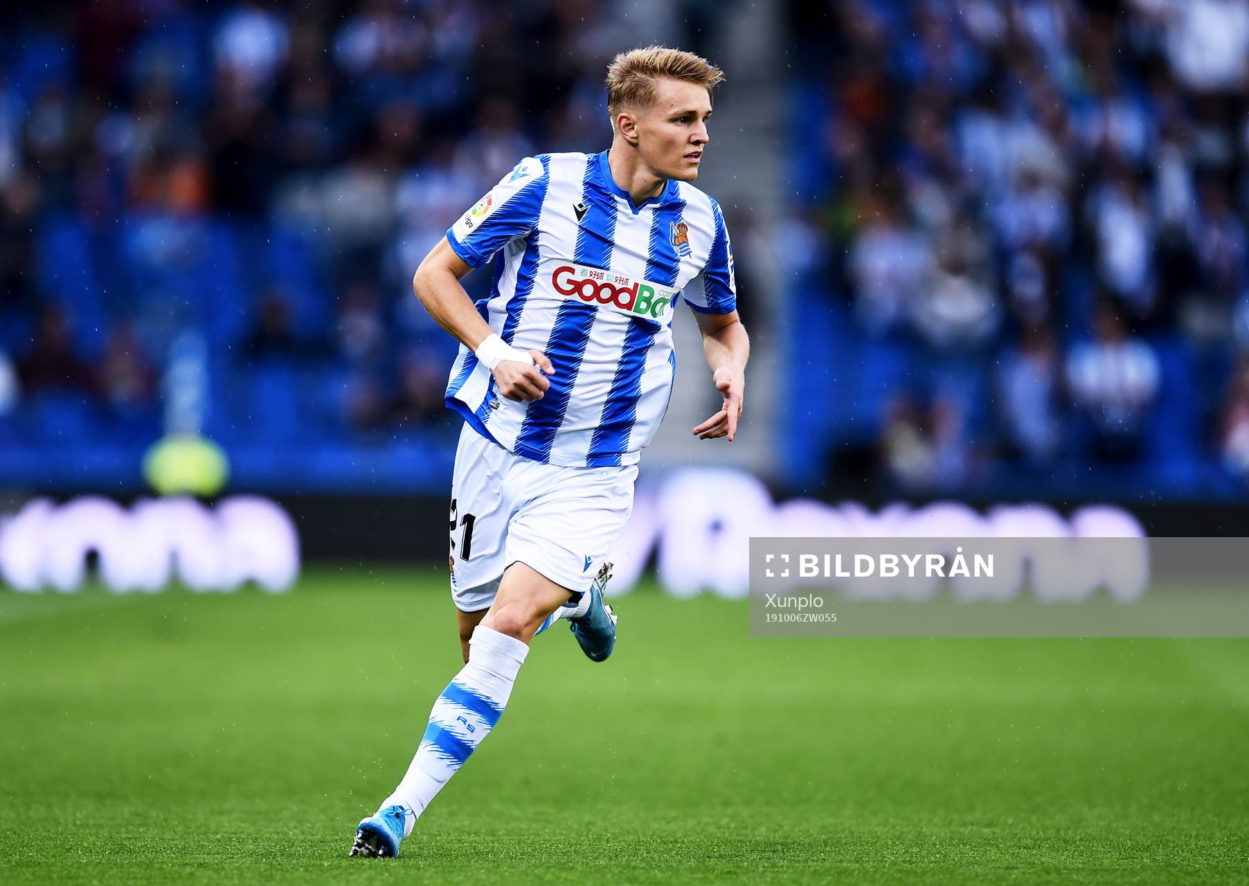 Martin Odegaard of Real Sociedad