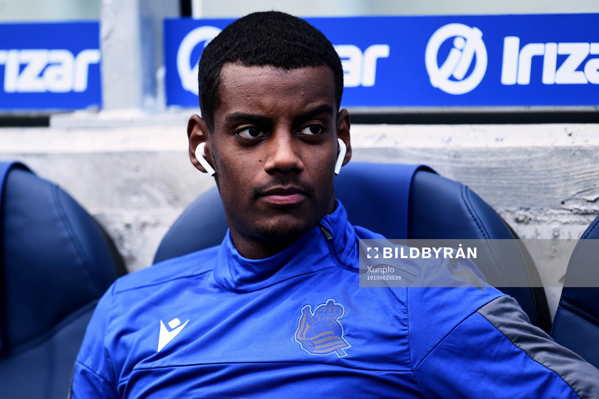 Alexander Isak of Real Sociedad looks