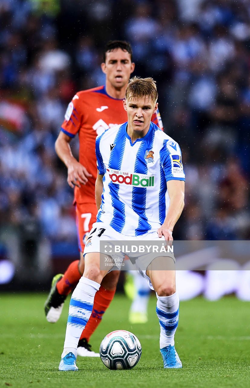 Martin Odegaard of Real Sociedad