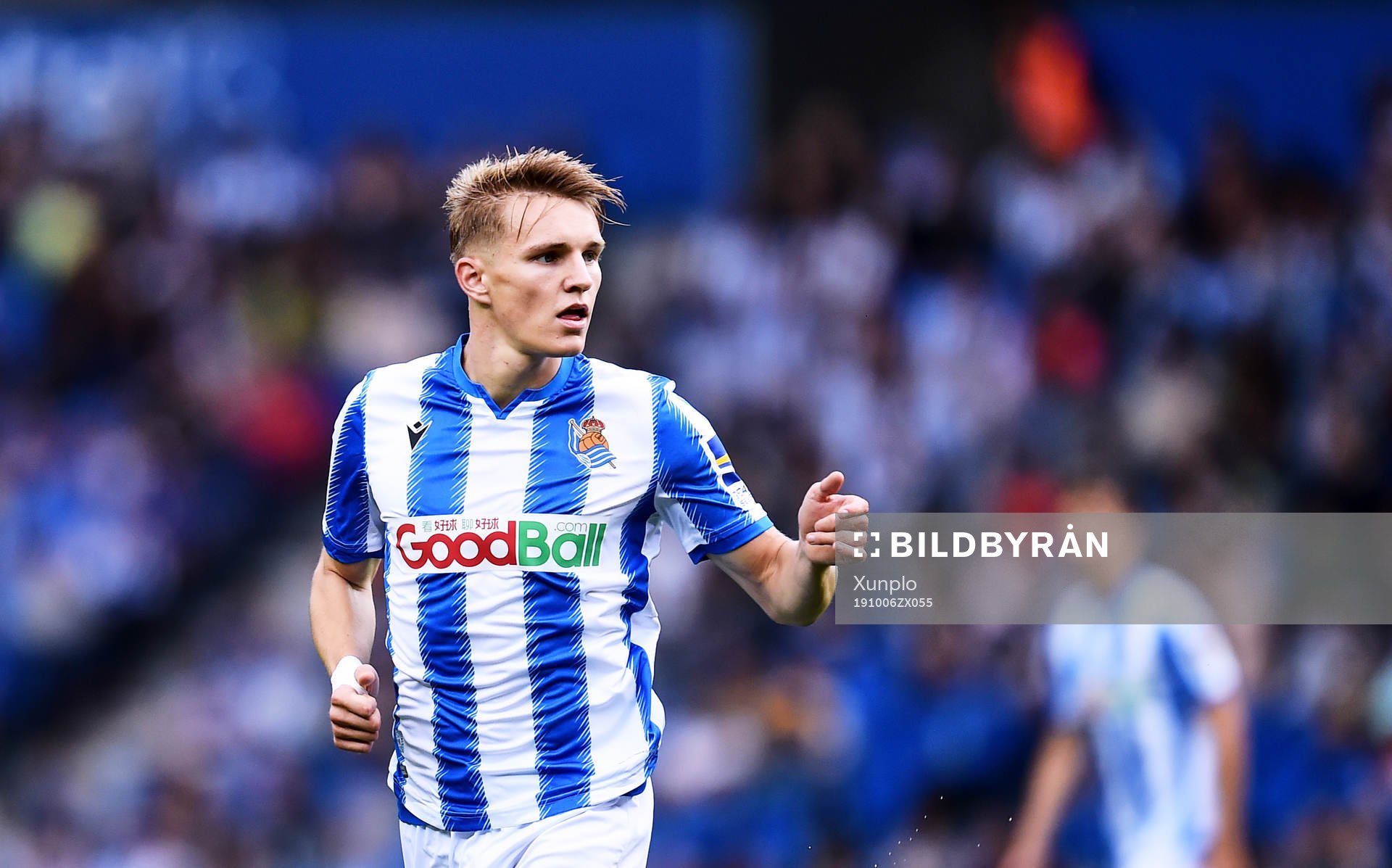 Martin Odegaard of Real Sociedad