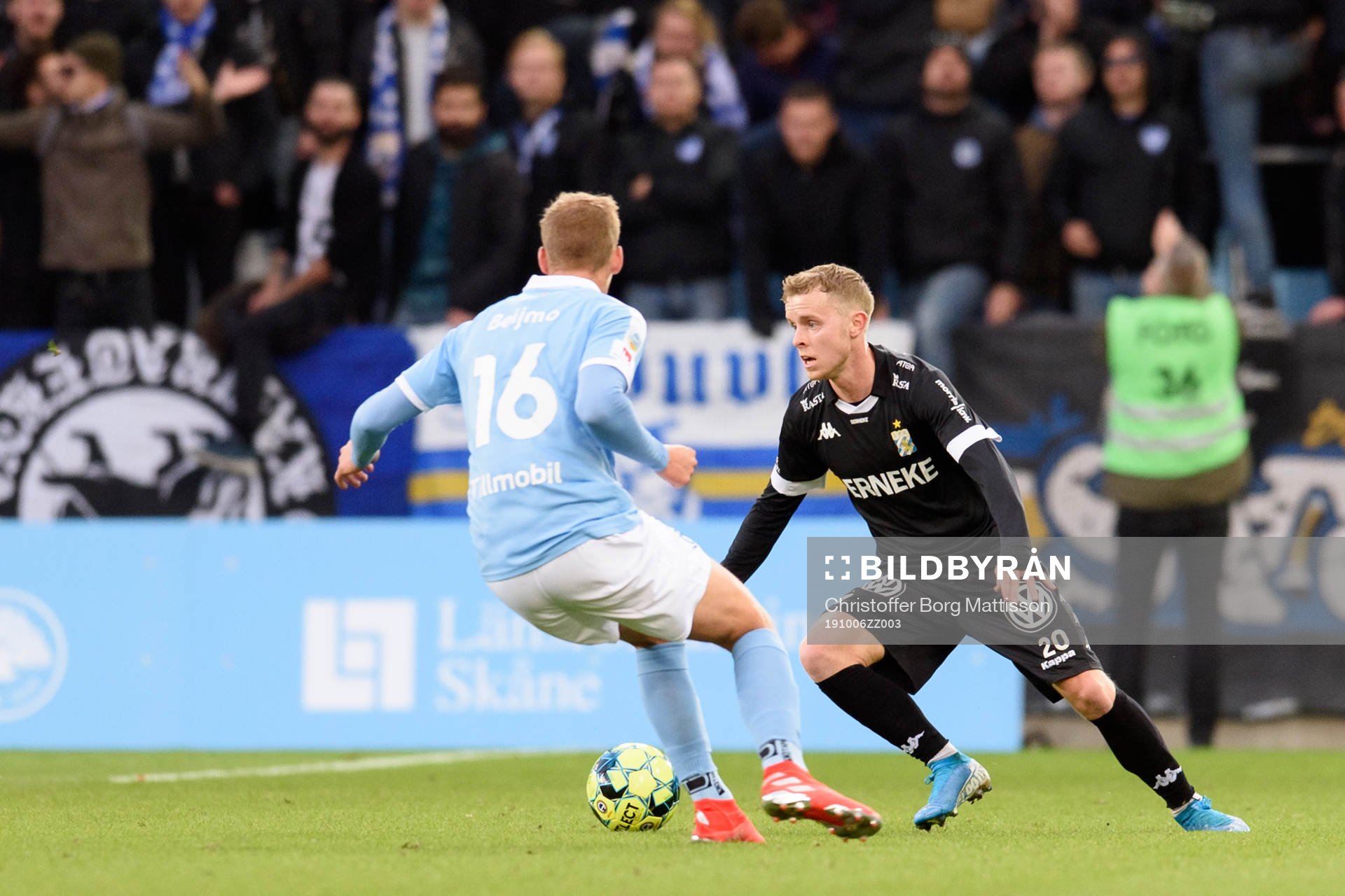 Malmö FFs Felix Beijmo och IFK Göteborgs Victor Wernersson