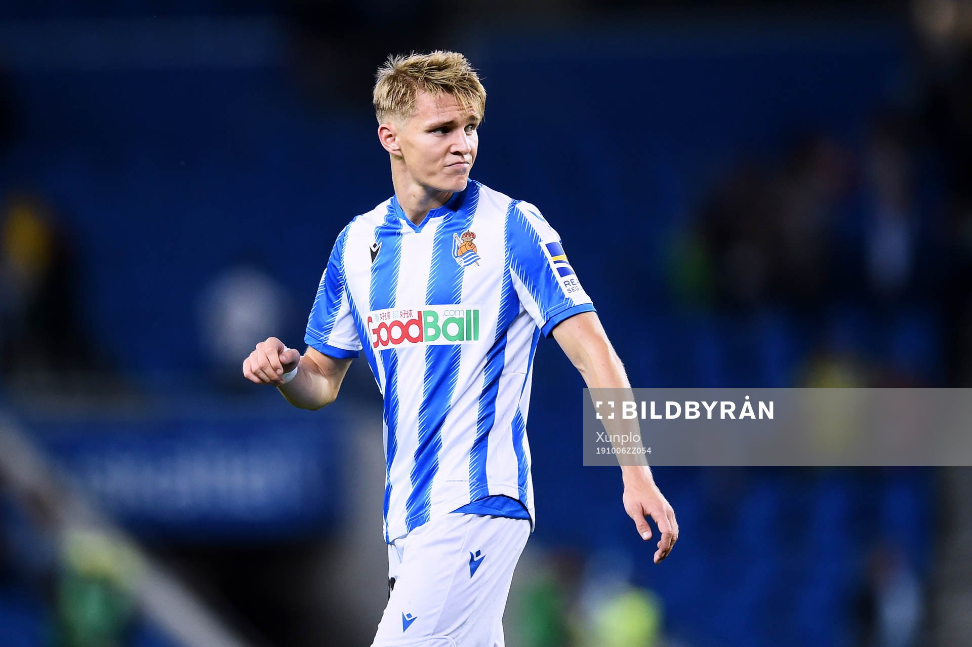 Martin Odegaard of Real Sociedad
