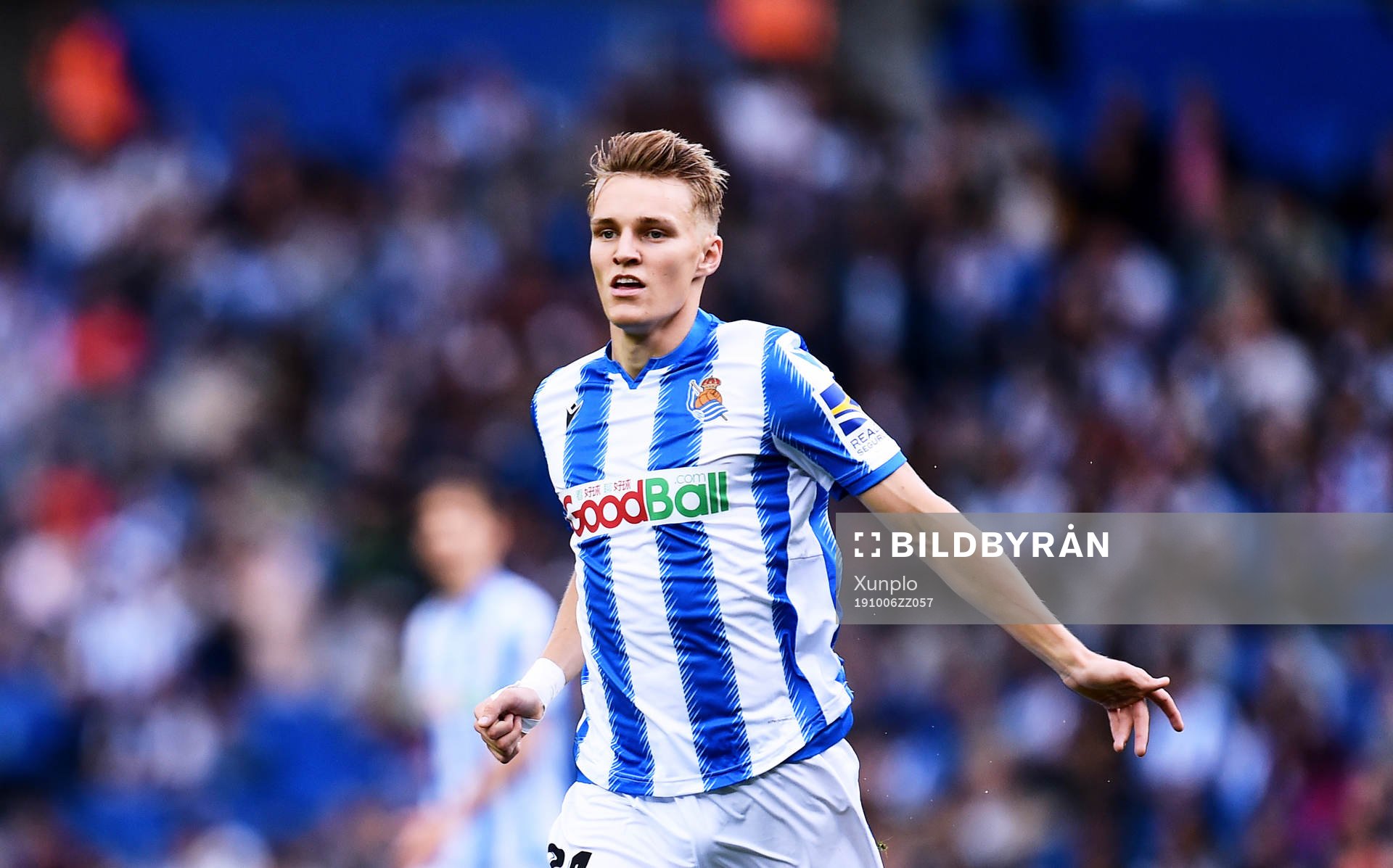 Martin Odegaard of Real Sociedad