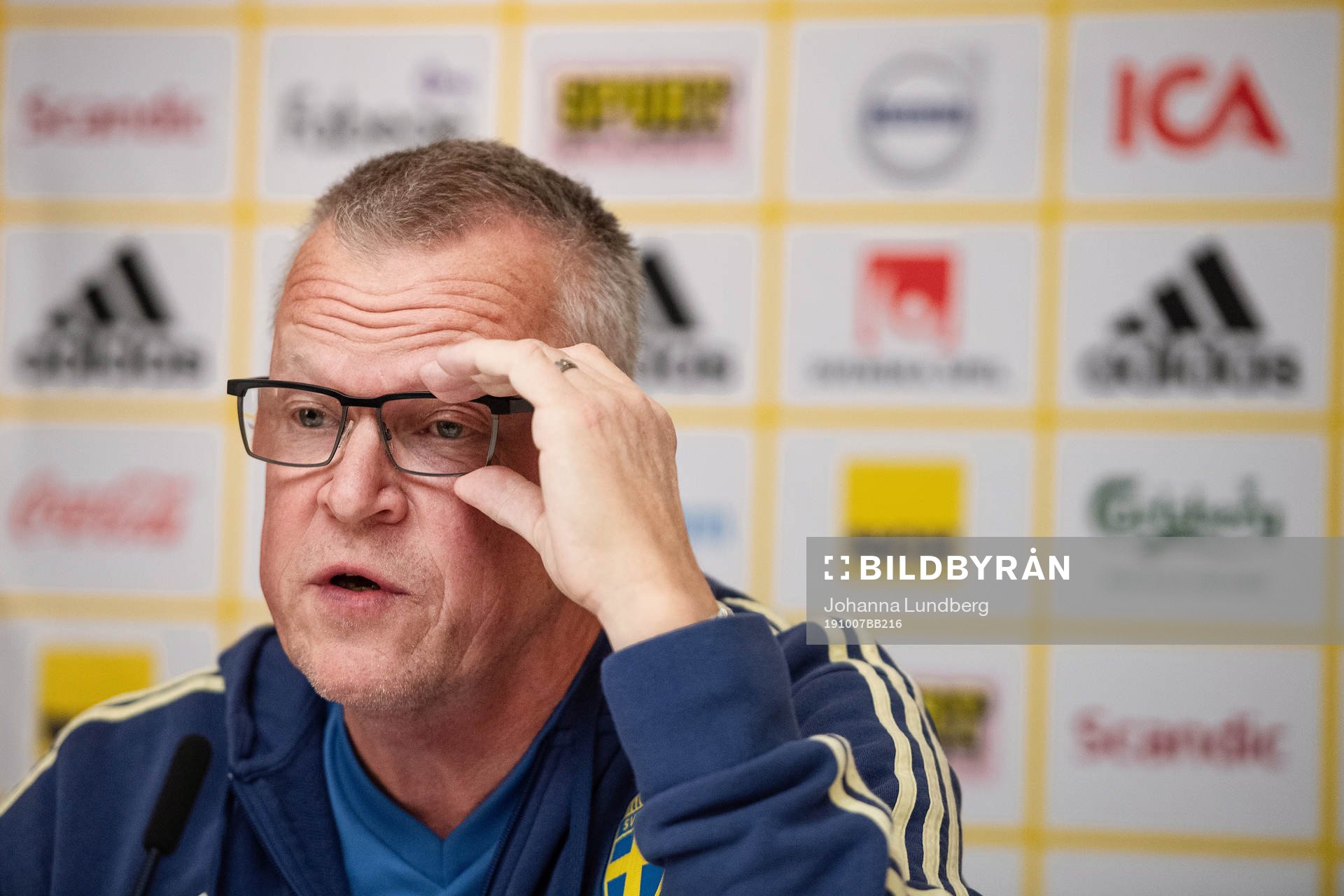Head coach Janne Andersson of the Swedish national football