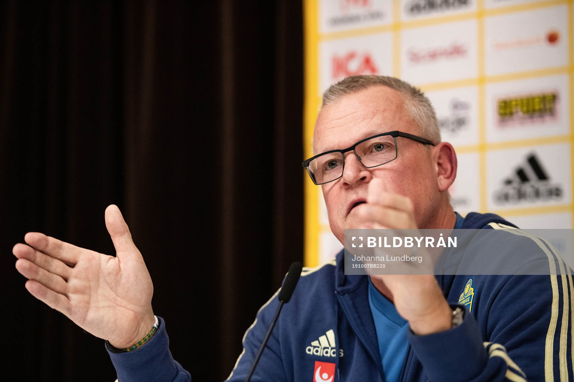 Head coach Janne Andersson of the Swedish national football