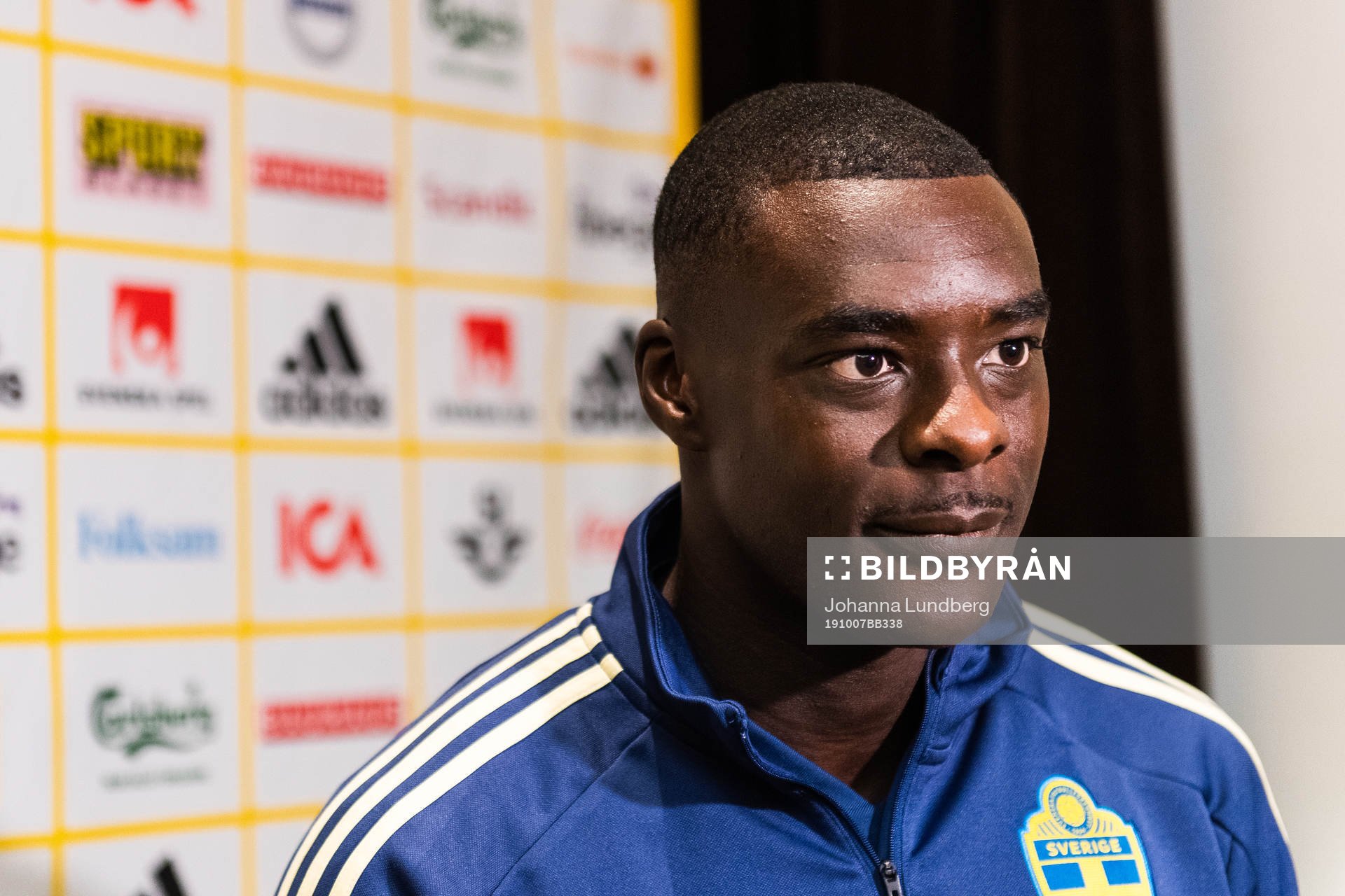 Ken Sema of the Swedish national football team