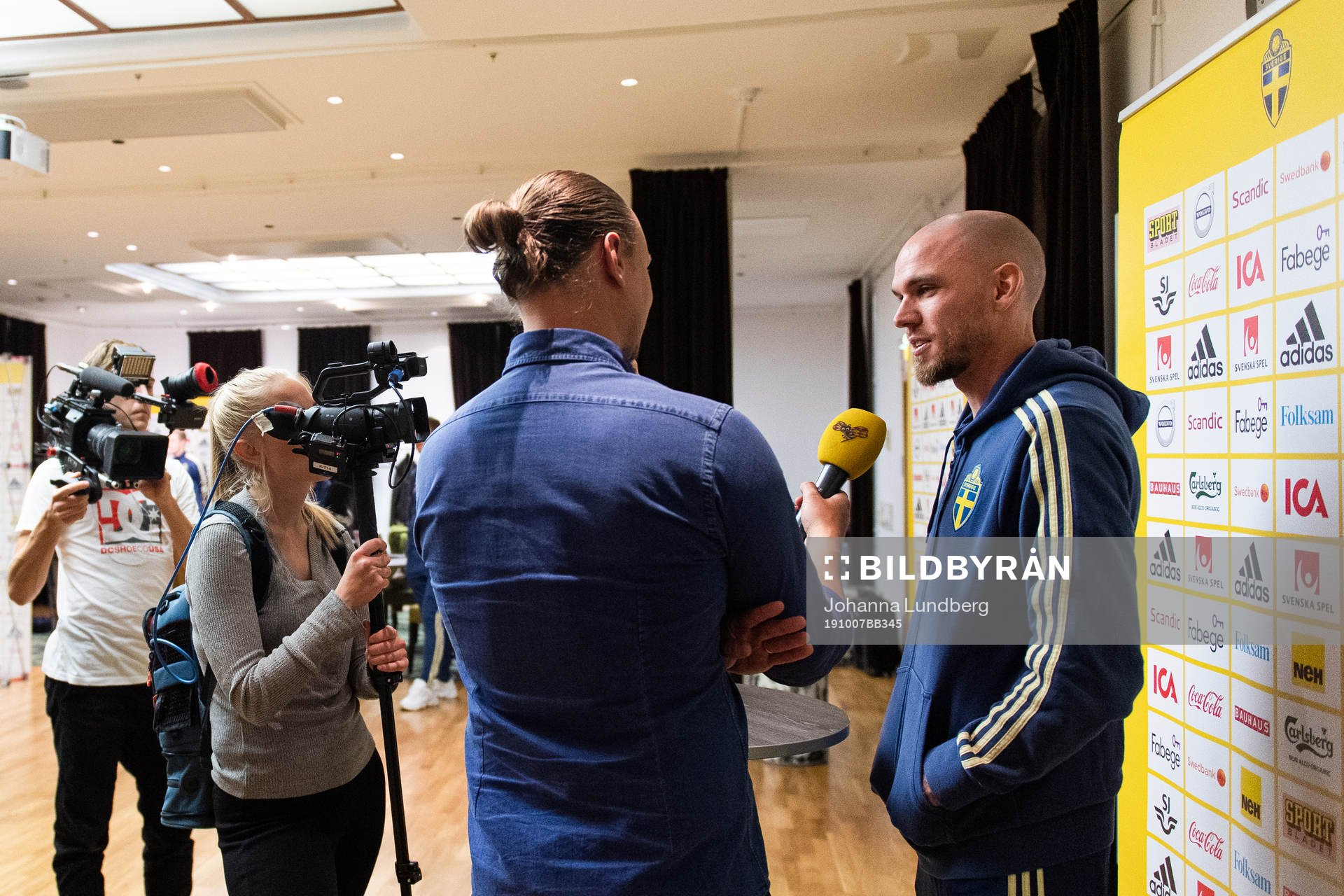 Marcus Danielson of the Swedish national football team
