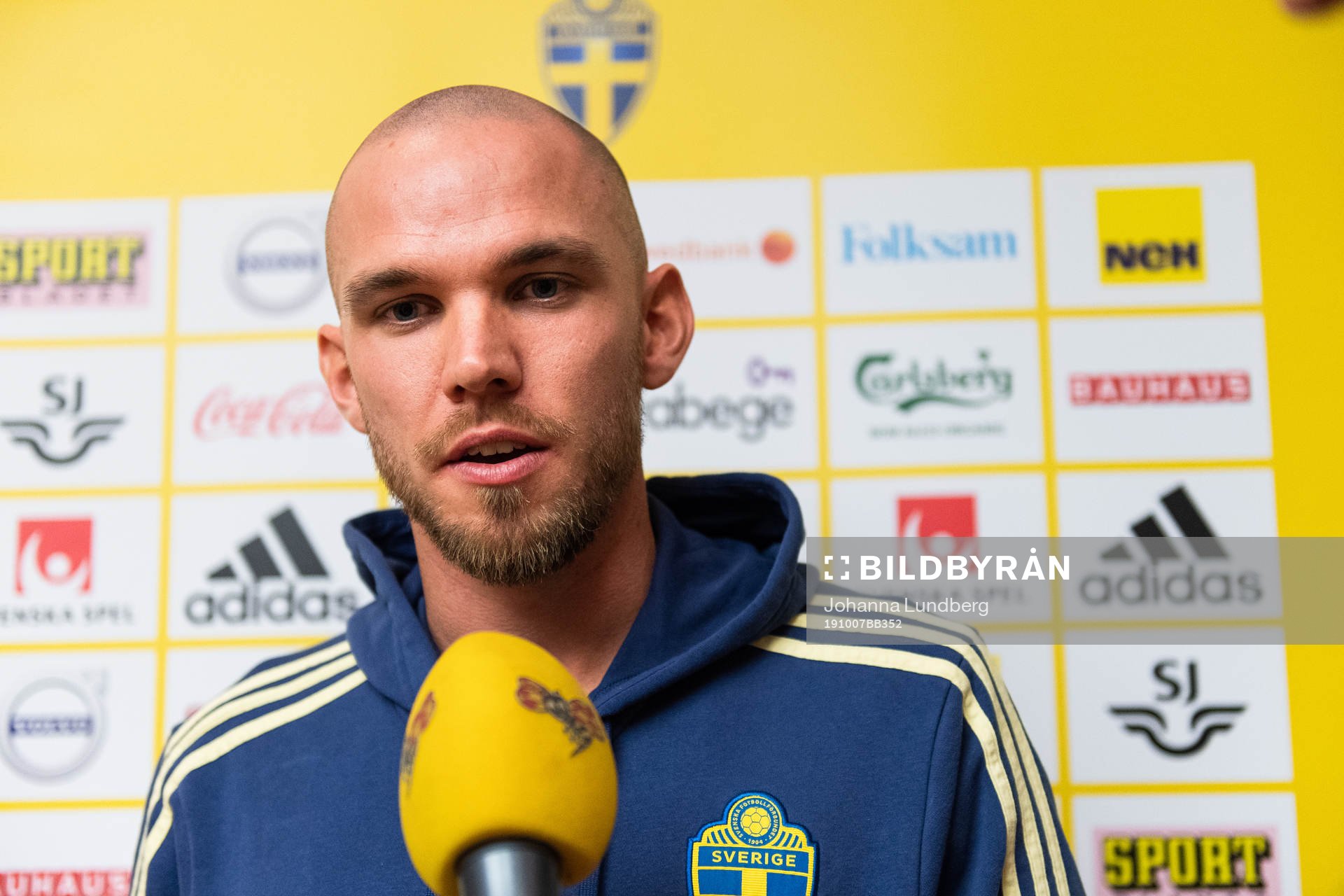 Marcus Danielson of the Swedish national football team