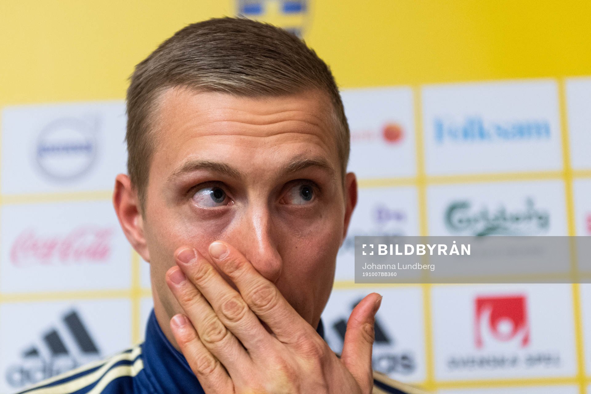 Karl-Johan Johnsson of the Swedish national football team