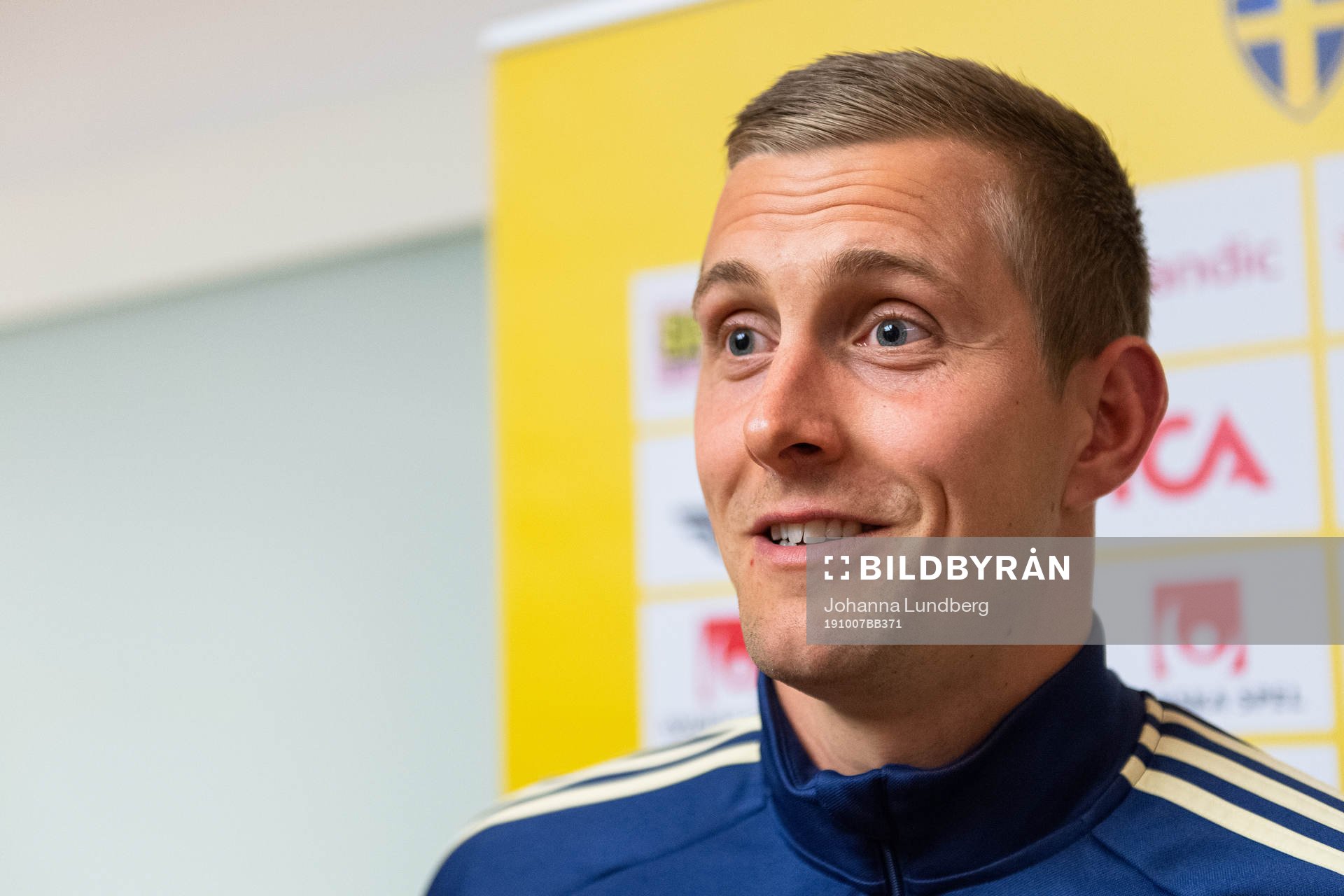 Karl-Johan Johnsson of the Swedish national football team