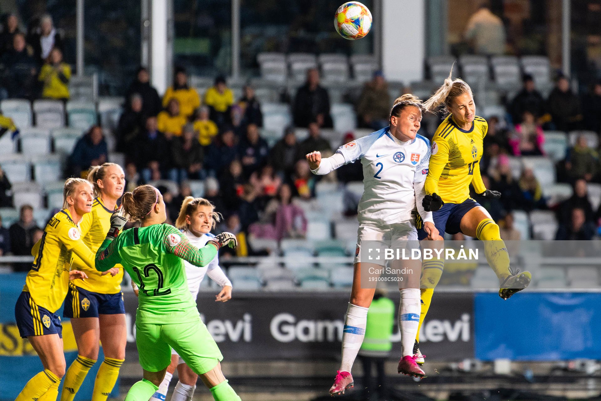 Lucie Harsanyova of Slovakia defends against Nathalie