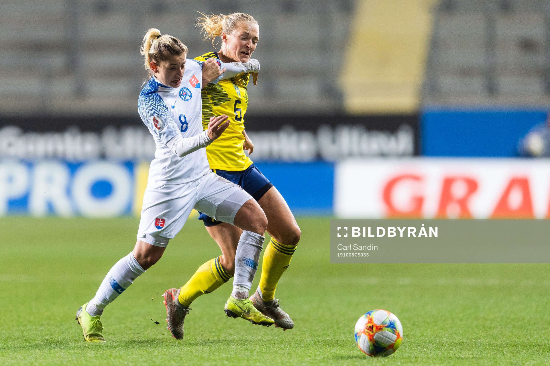 Klaudia Fabova of Slovakia and Magdalena Eriksson of Sweden