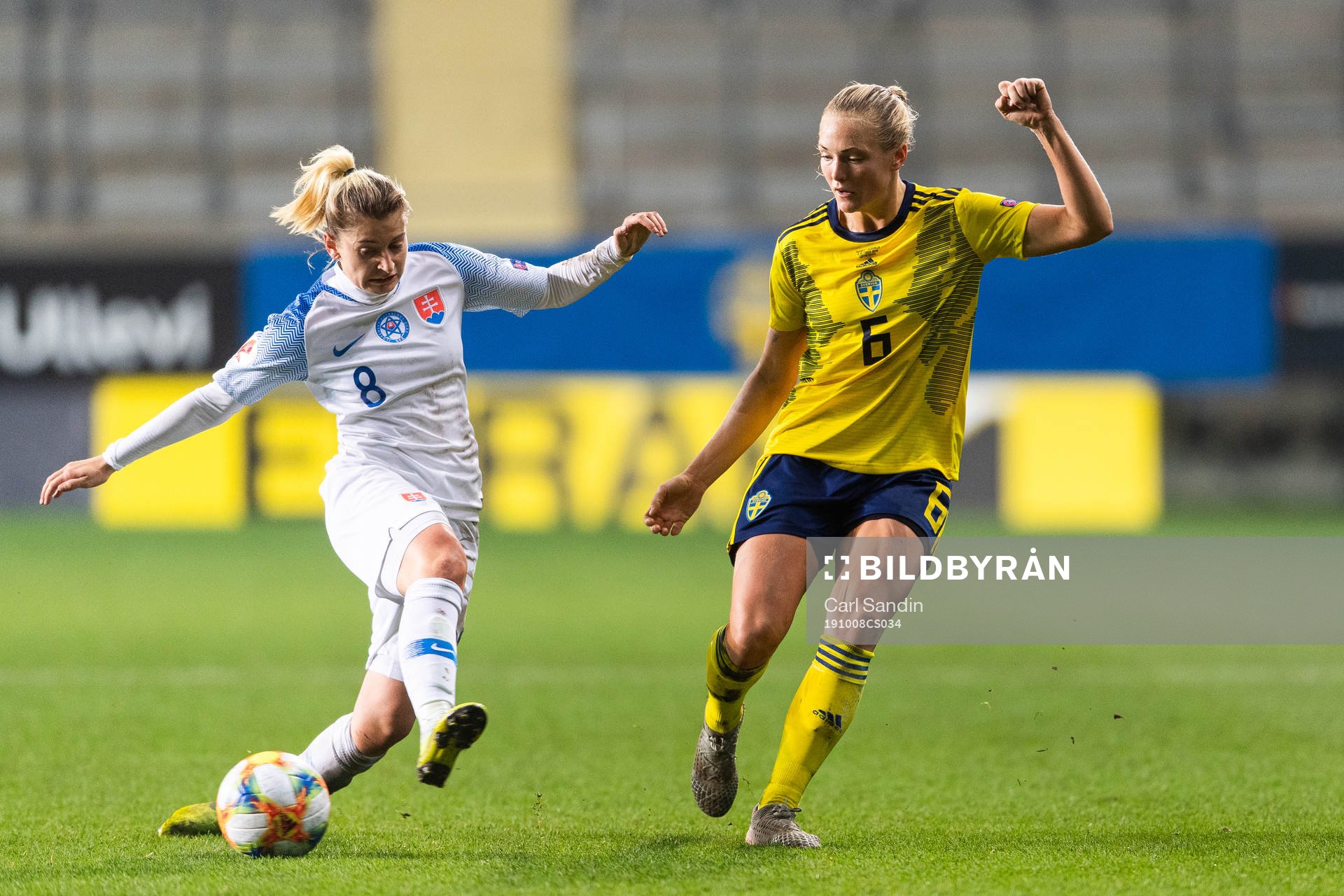 Klaudia Fabova of Slovakia and Magdalena Eriksson of Sweden