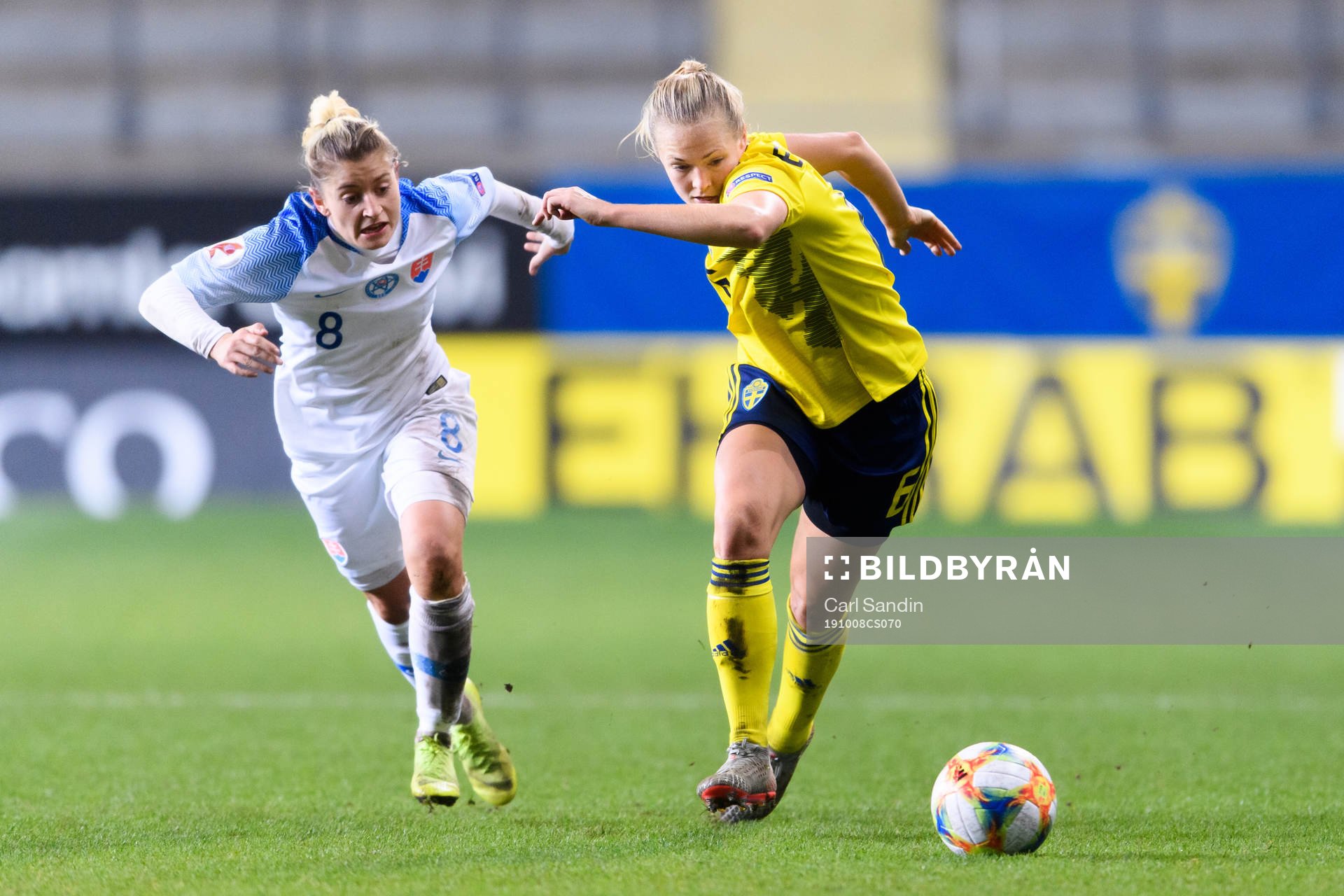 Klaudia Fabova of Slovakia and Magdalena Eriksson of Sweden