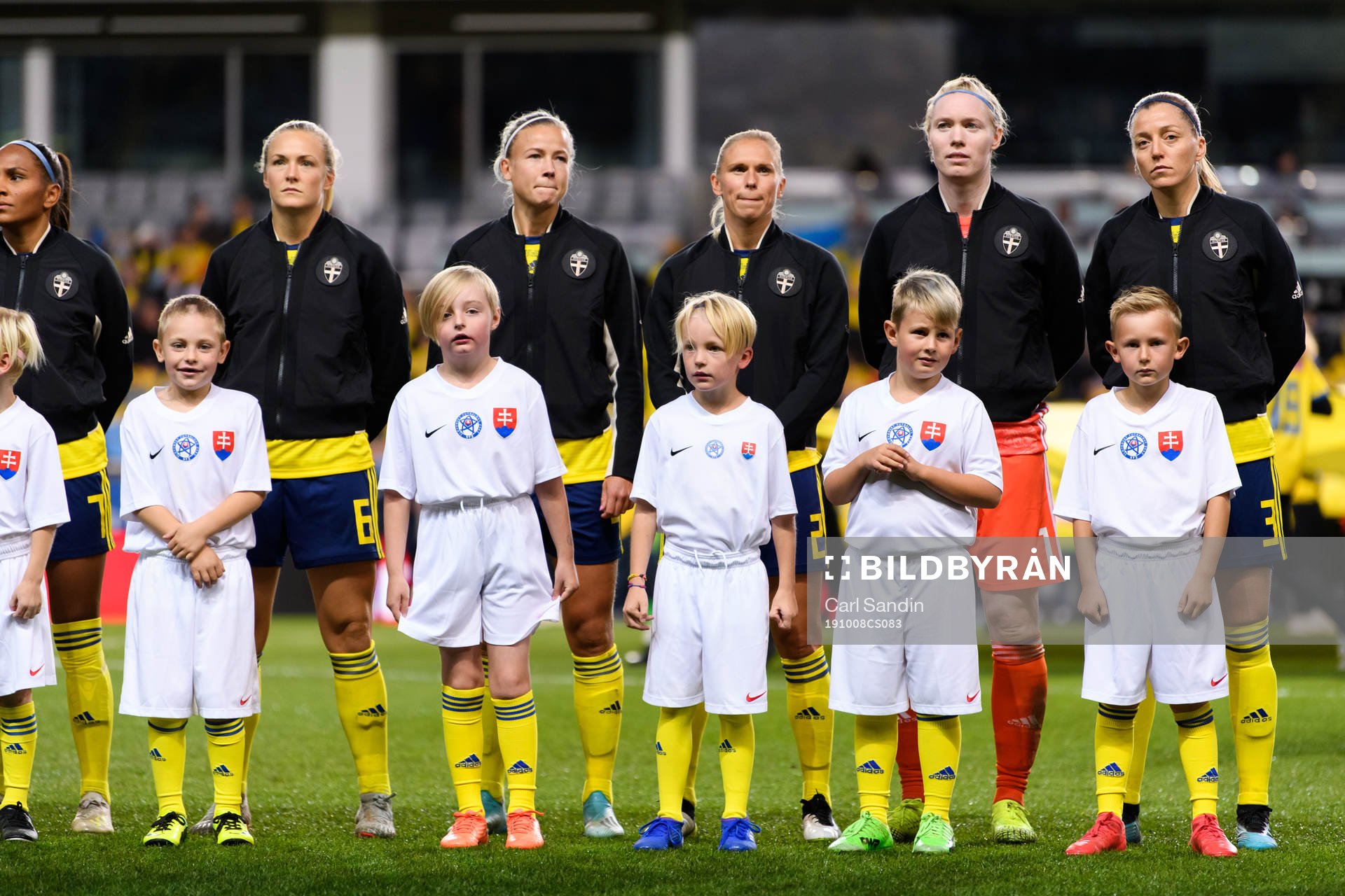 Magdalena Eriksson, Hanna Glas, Jonna Andersson, goalkeeper