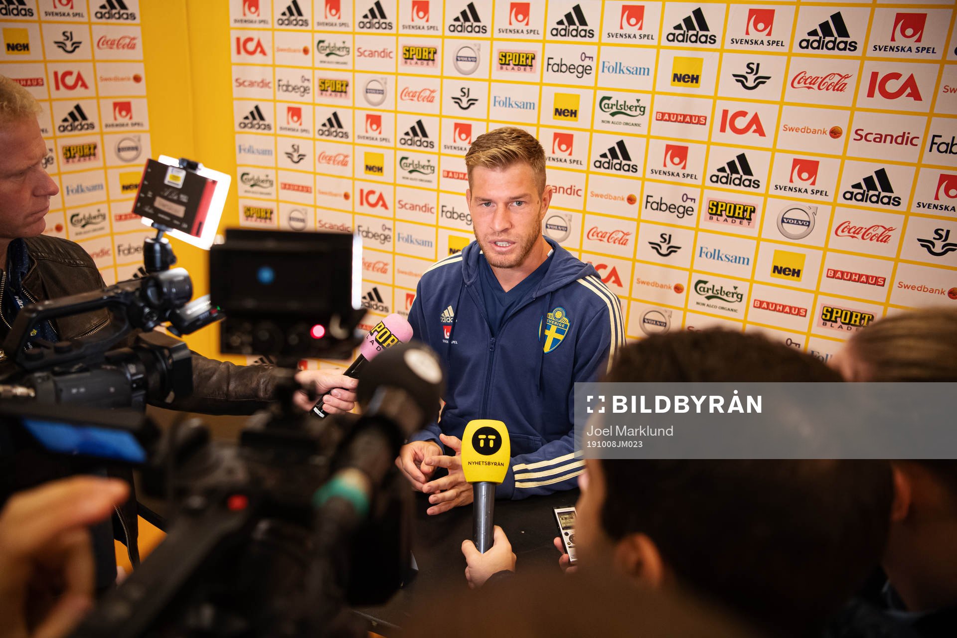 Riccardo Gagliolo of the Swedish national football team is