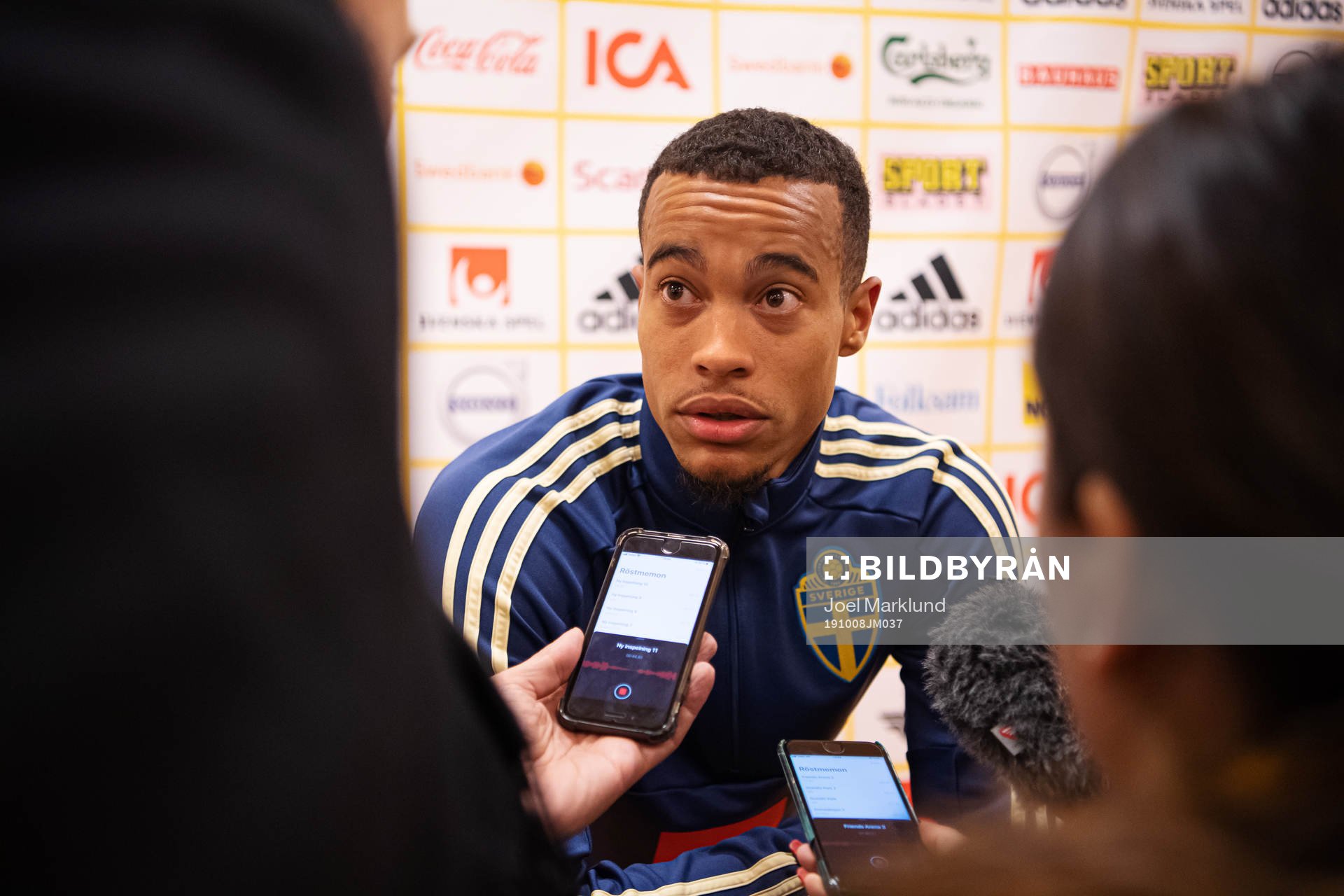 Robin Quaison of the Swedish national football team is