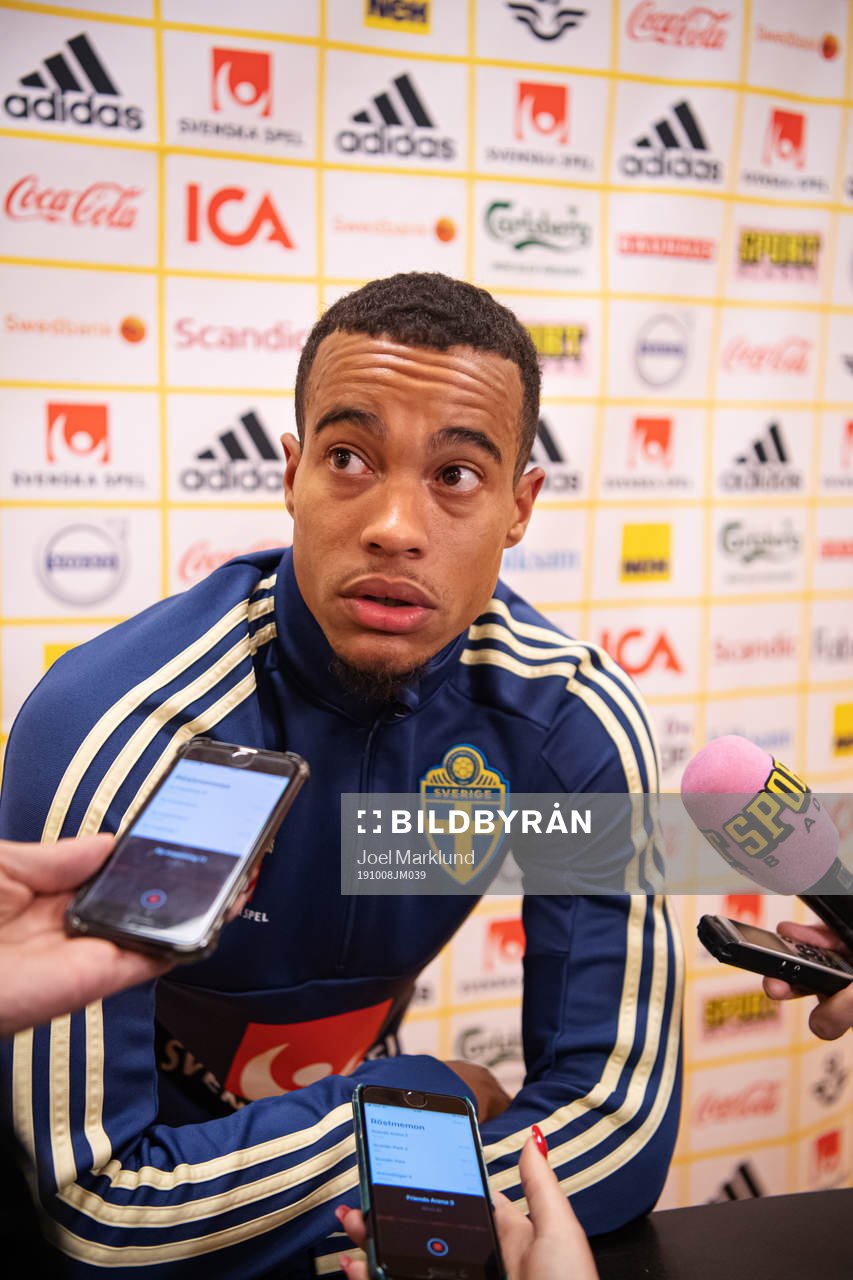 Robin Quaison of the Swedish national football team is