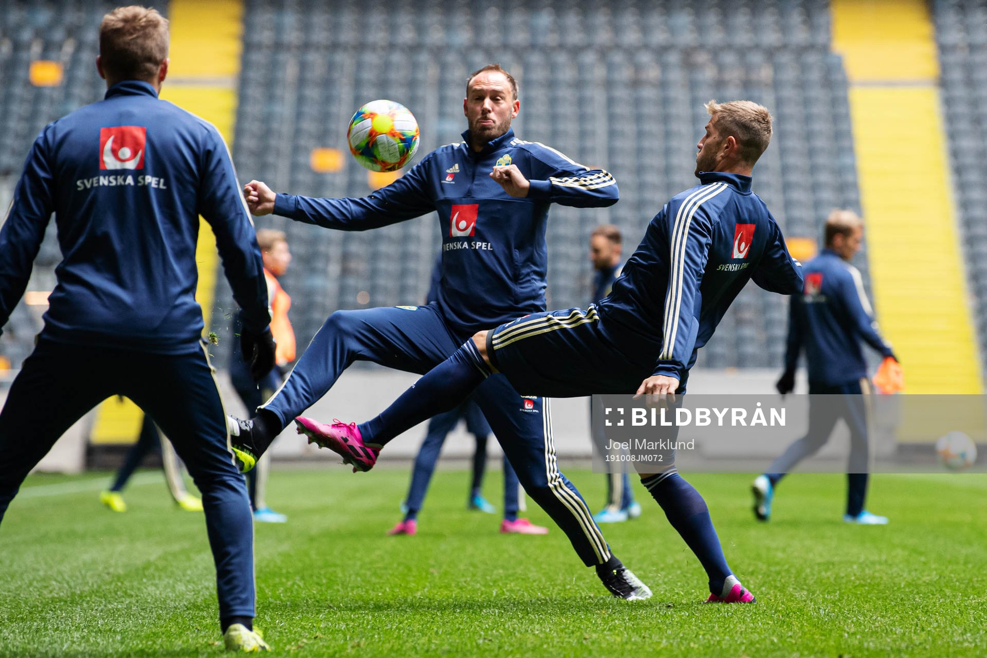 Andreas Granqvist and Riccardo Gagliolo of the Swedish