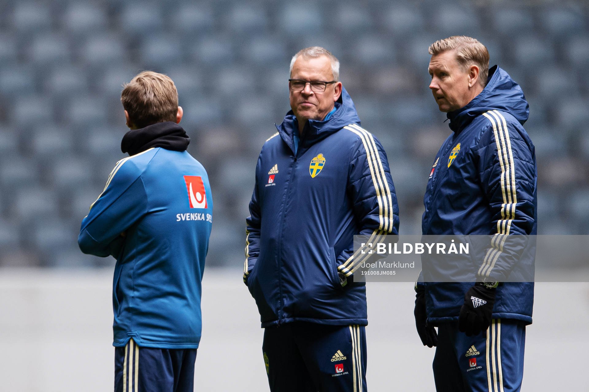 Head coach Janne Andersson and assistant coach Peter