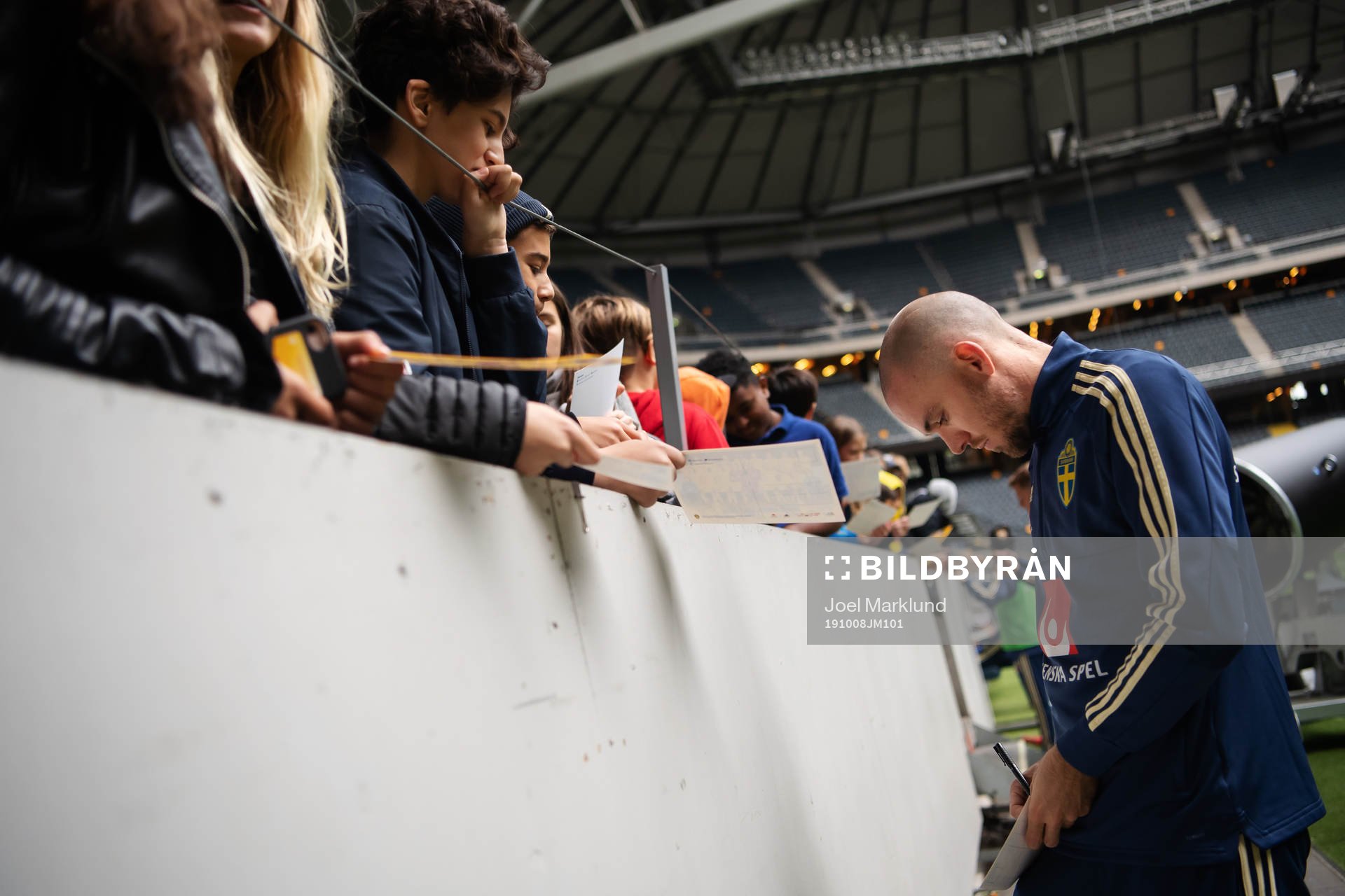 Marcus Danielson of the Swedish national football team