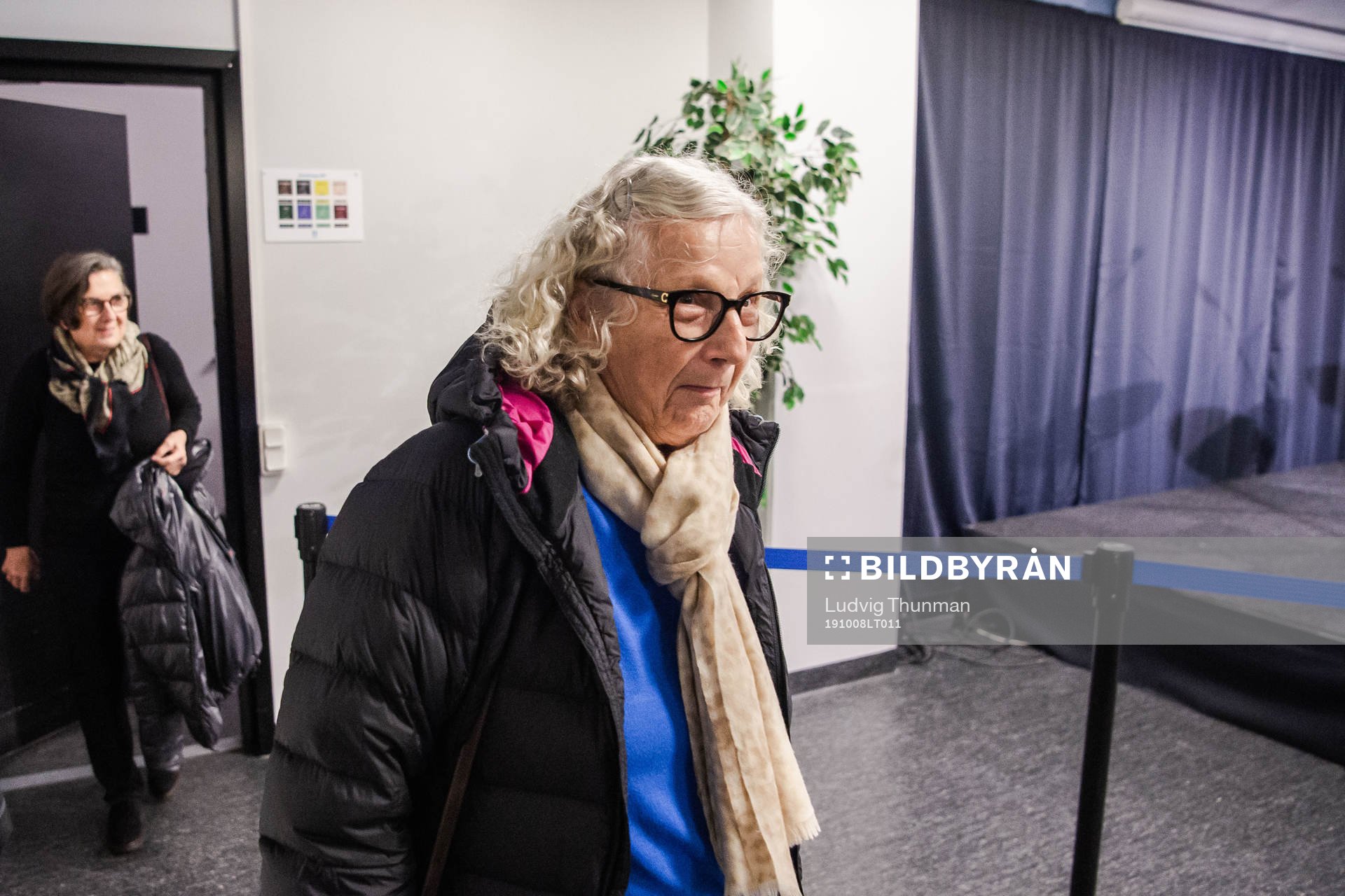 Jurka Gravić, mom of Zlatan Ibrahimovic at a press