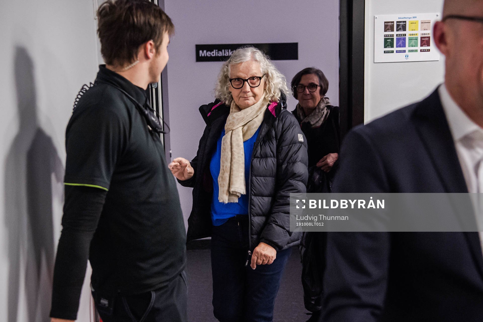 Jurka Gravić, mom of Zlatan Ibrahimovic at a press