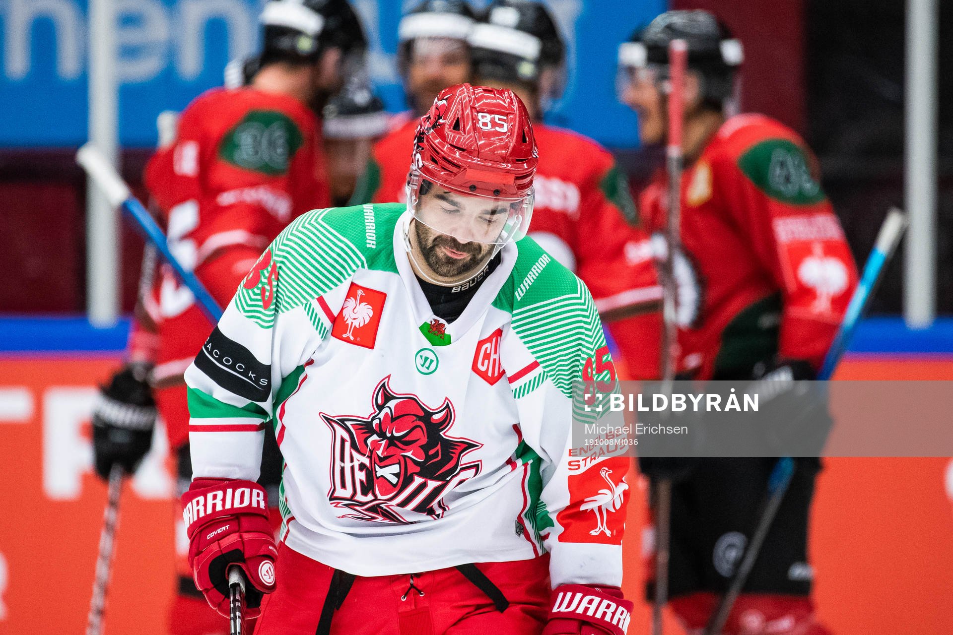 Sean Bentivoglio of Cardiff looks dejected