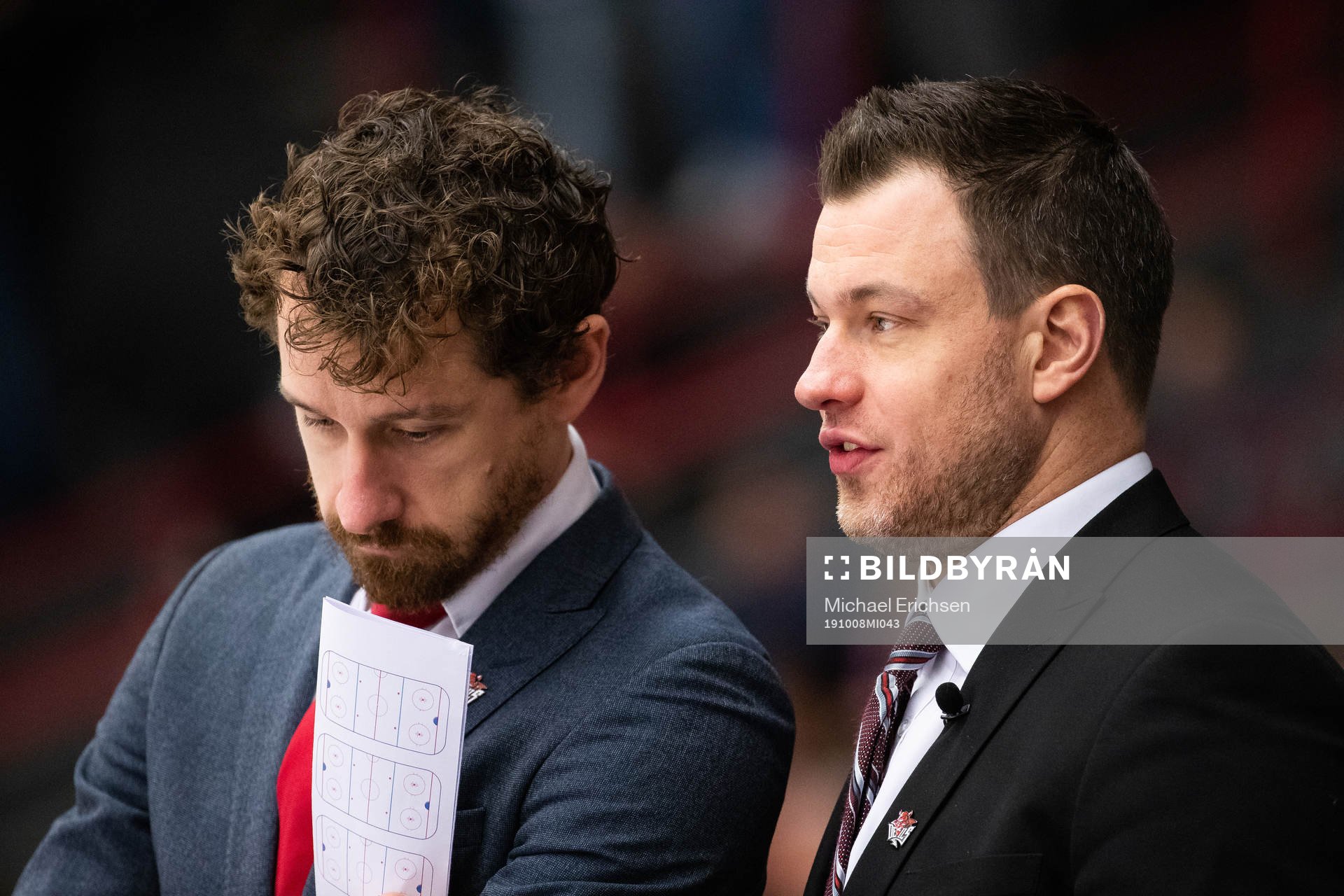 Assistant coach Luke Piggott and head coach Andrew Lord of