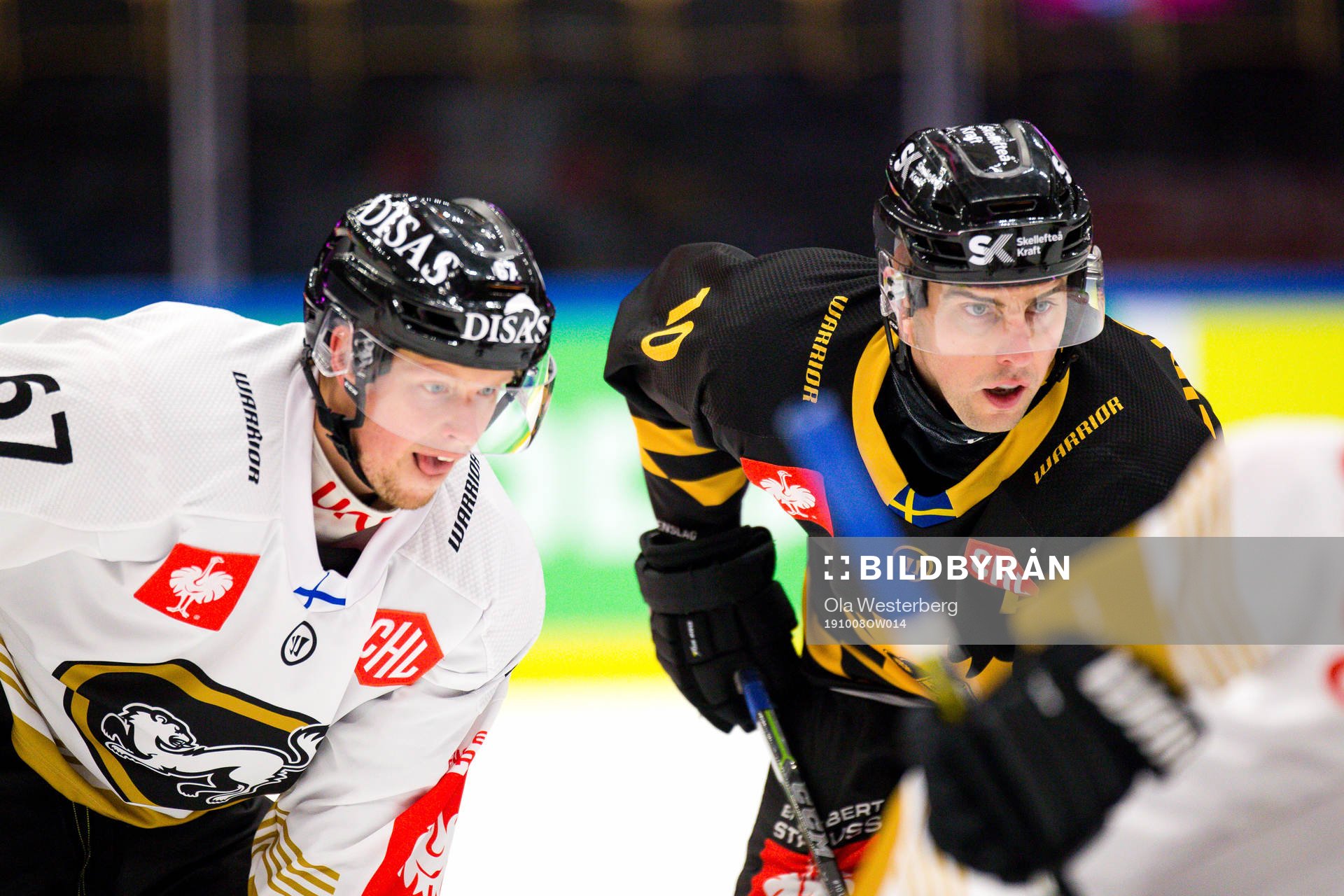 Joakim Lindström of Skellefteå and Jasper Lindsten