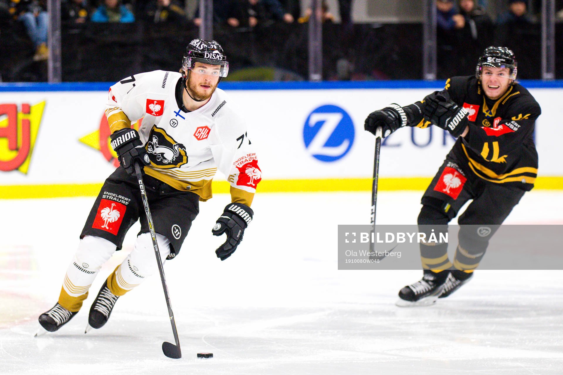 Rickard Hugg of Skellefteå and Ludwig Byström of Kärpät