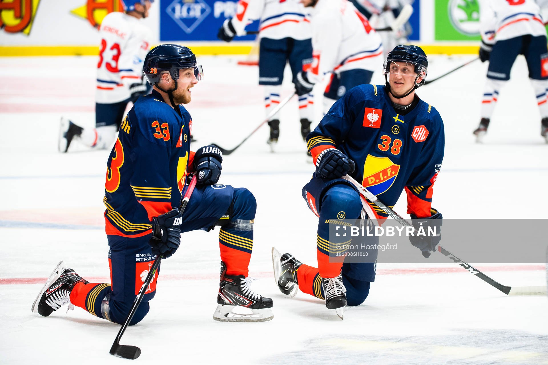Linus Hultström and Olle Alsing of Djurgården