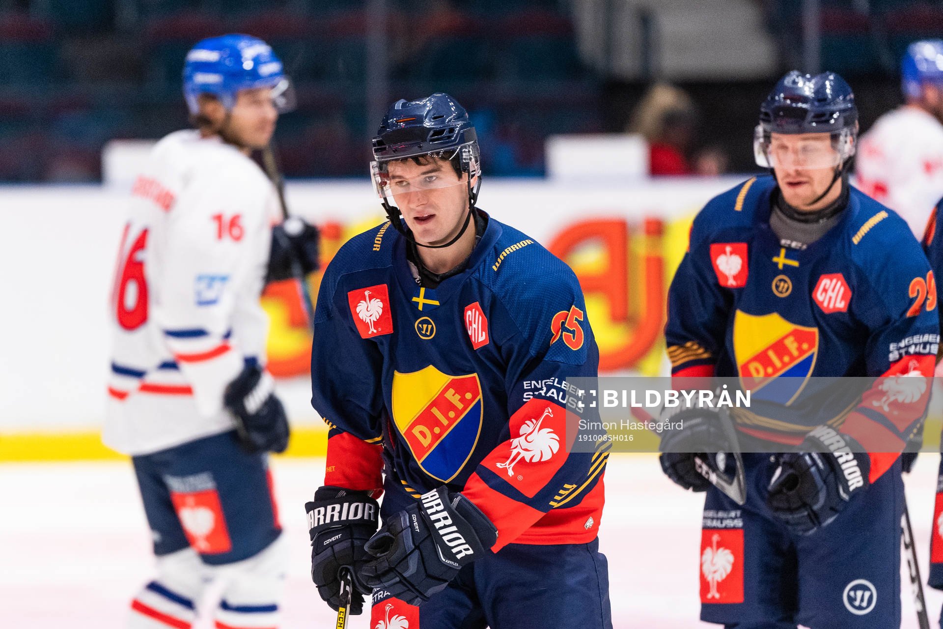 Michael Haga of Djurgården celebrates scoring 1-0