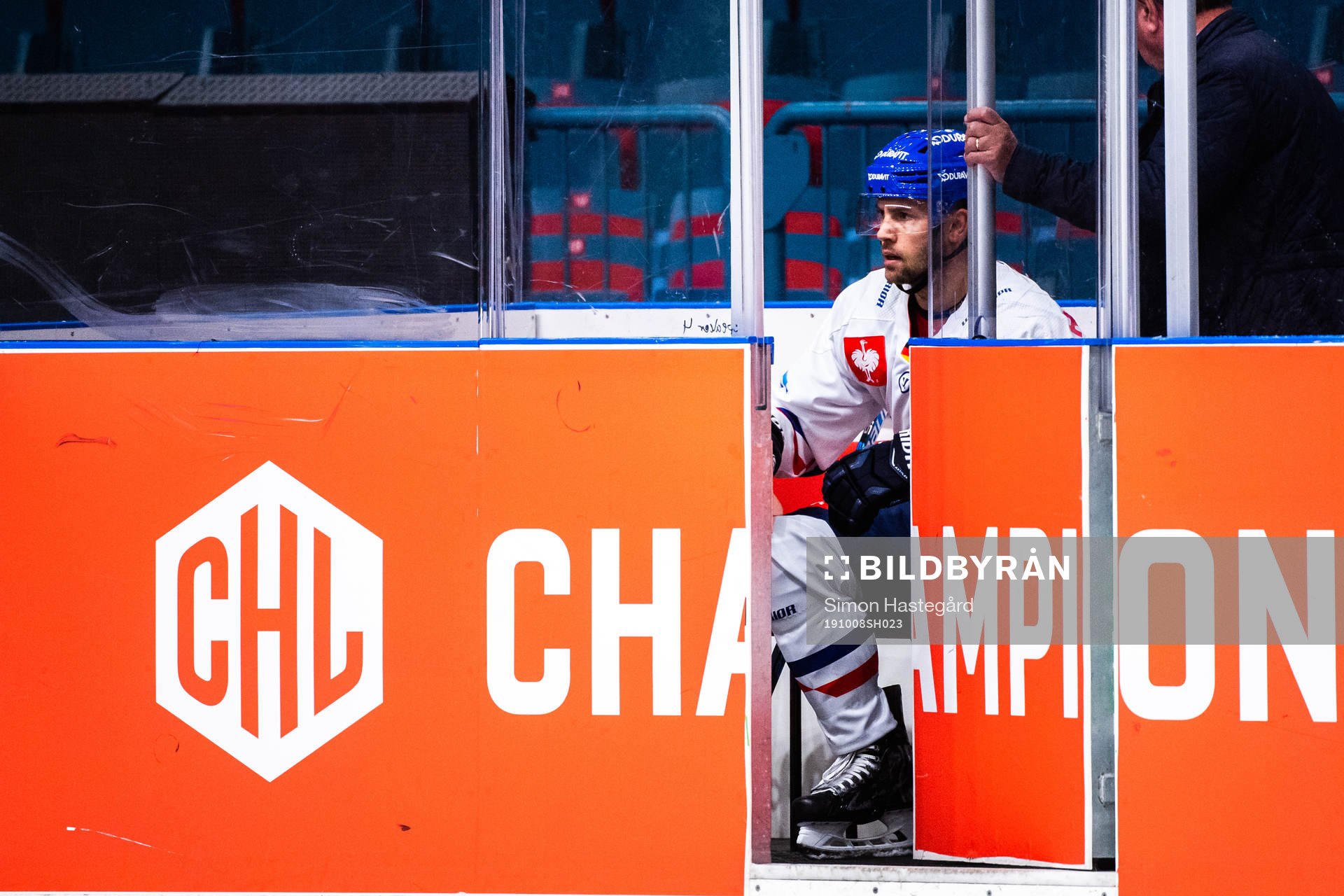 Brent Raedeke of Adler Mannheim in the penalty box