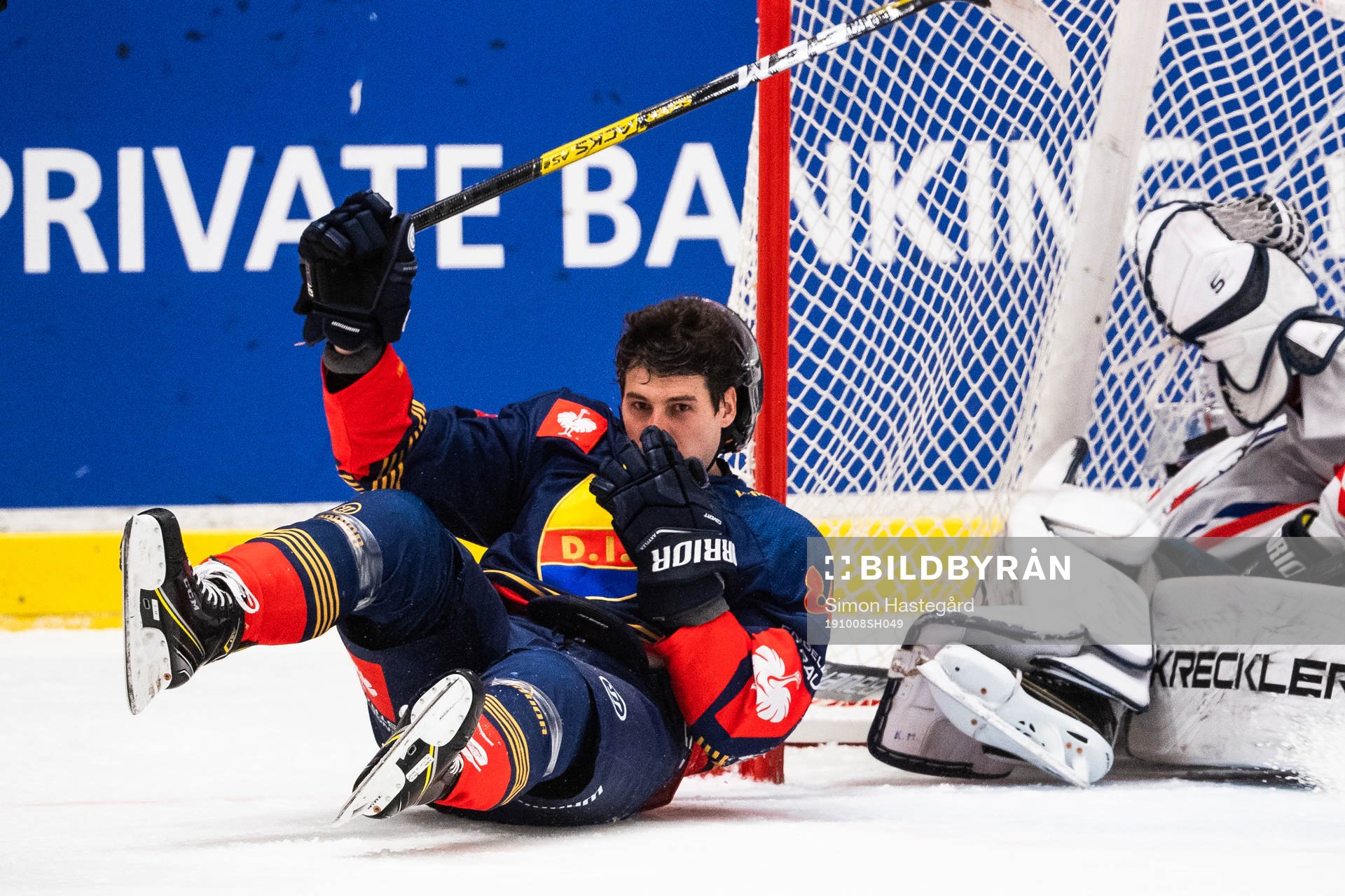 Michael Haga of Djurgården celebrate