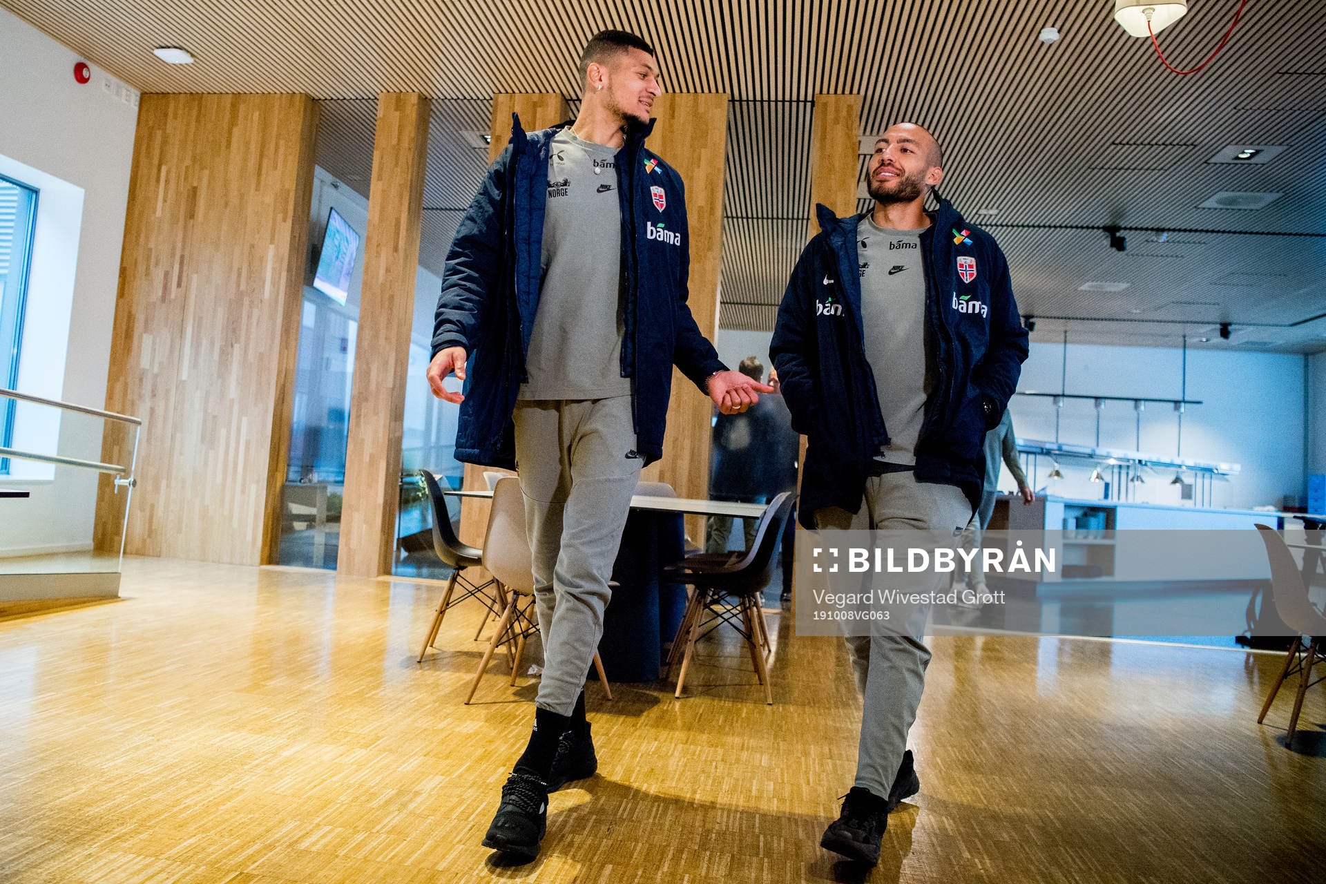 Bjørn Maars Johnsen and Haitam Aleesami of Norway