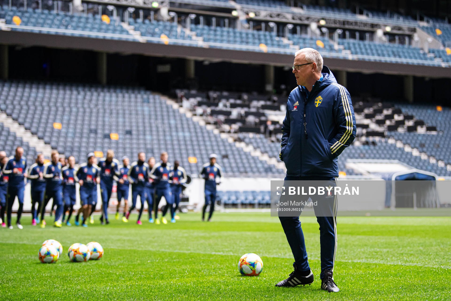 Head coach Janne Andersson of the Swedish national football