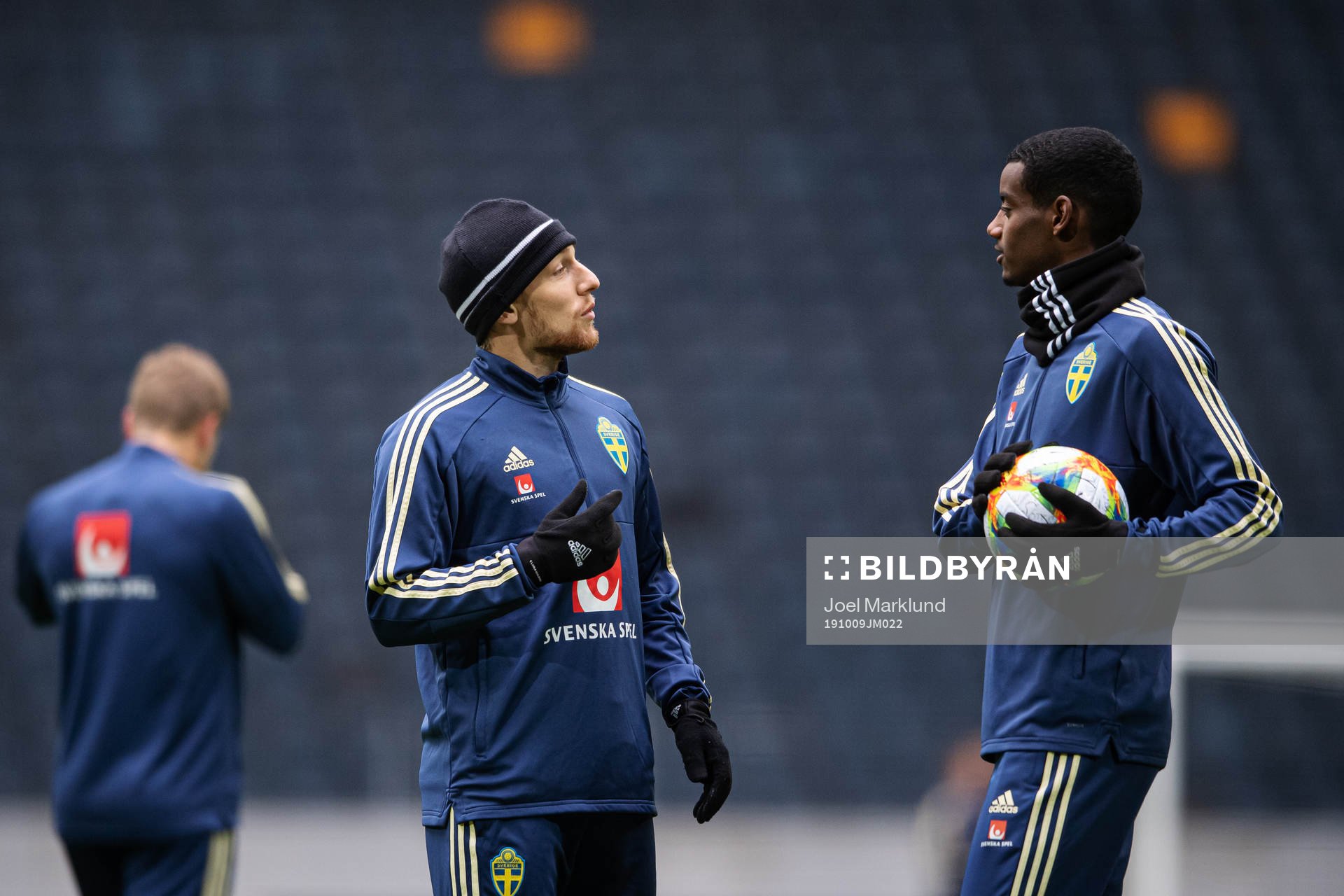 Emil Forsberg and Alexander Isak of the Swedish national