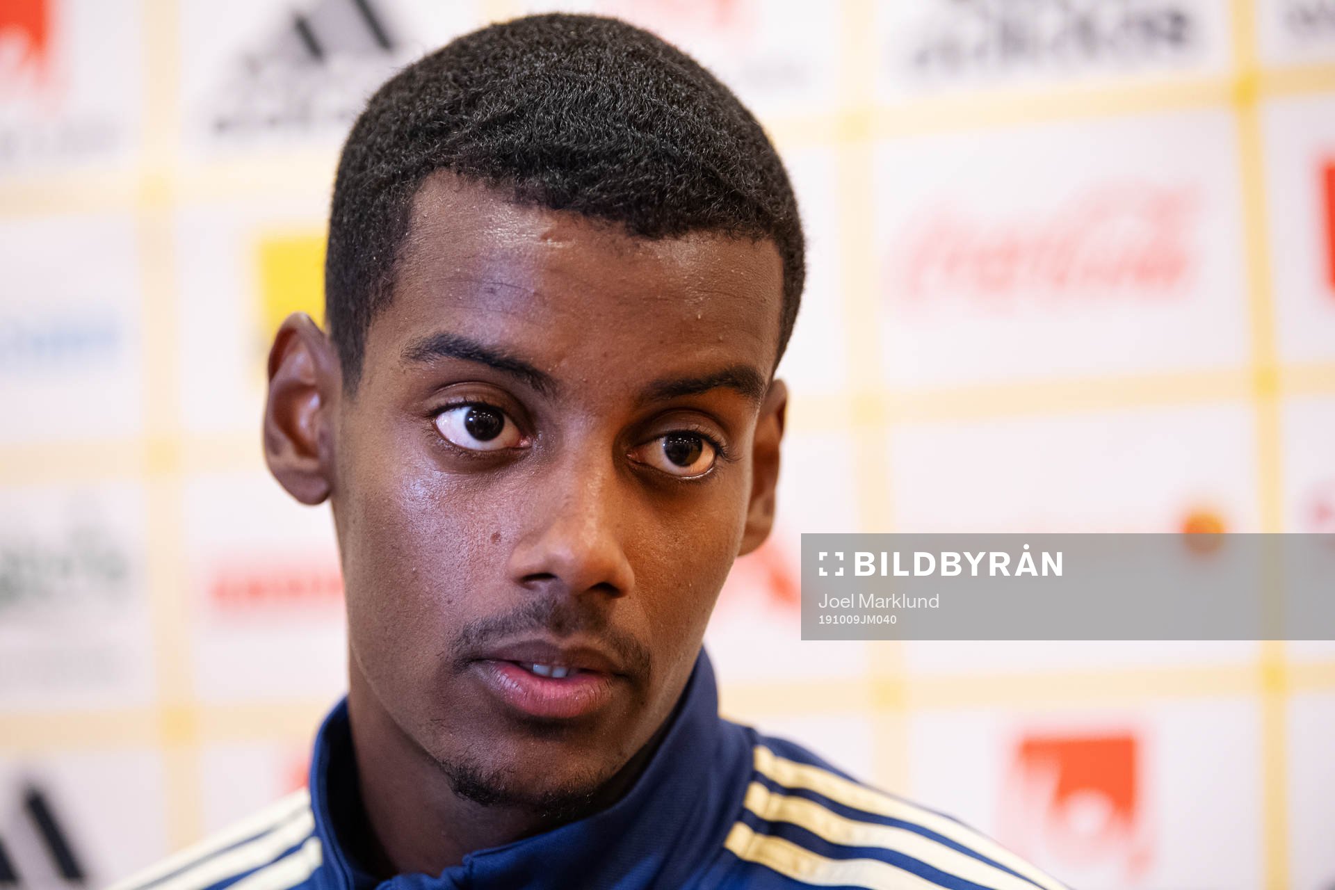 Alexander Isak of the Swedish national football team