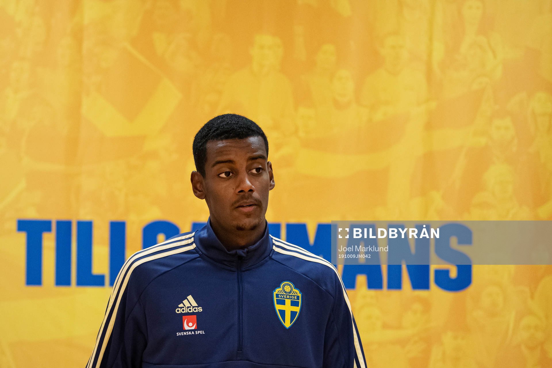 Alexander Isak of the Swedish national football team