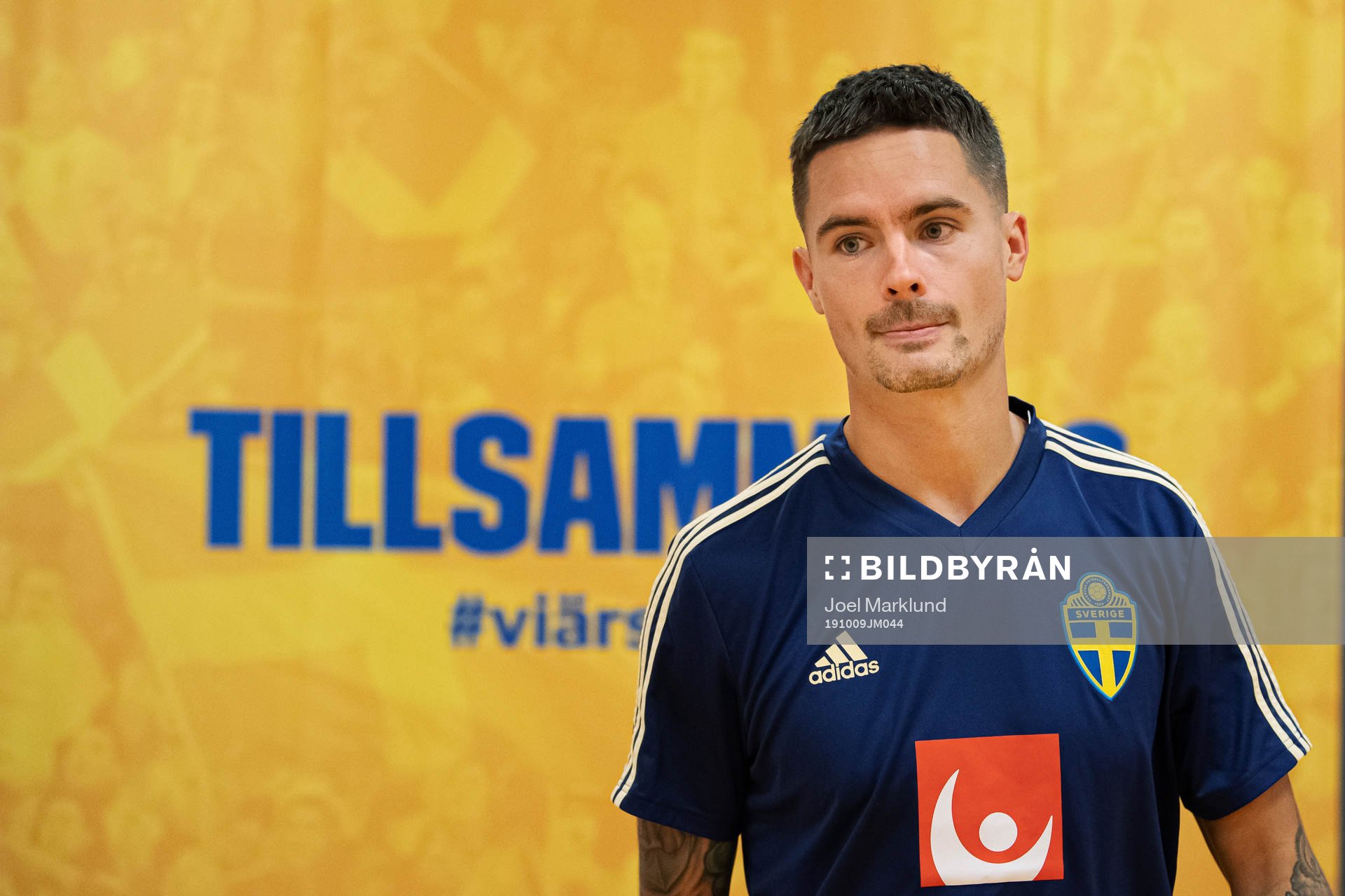 Mikael Lustig of the Swedish national football team