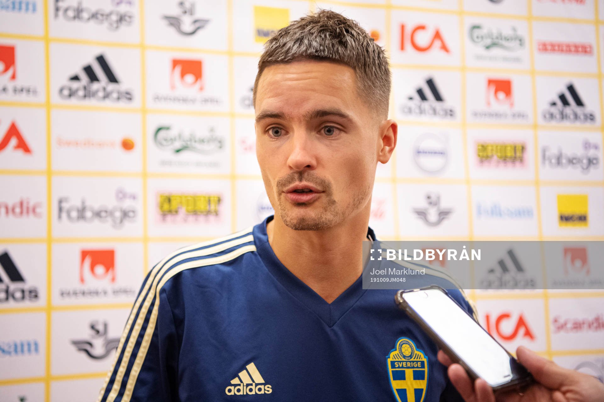 Mikael Lustig of the Swedish national football team