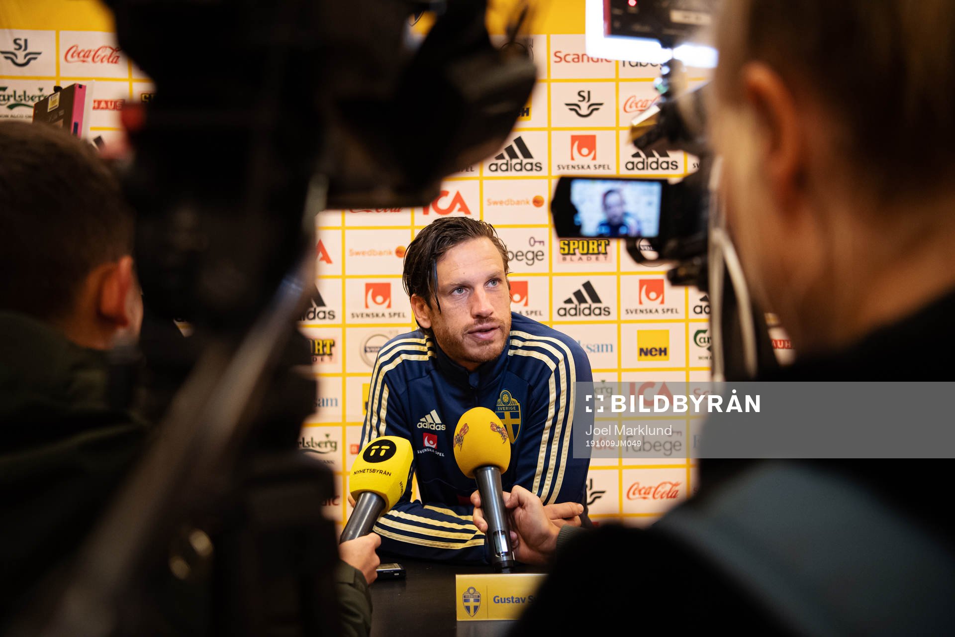 Gustav Svensson of the Swedish national football team is