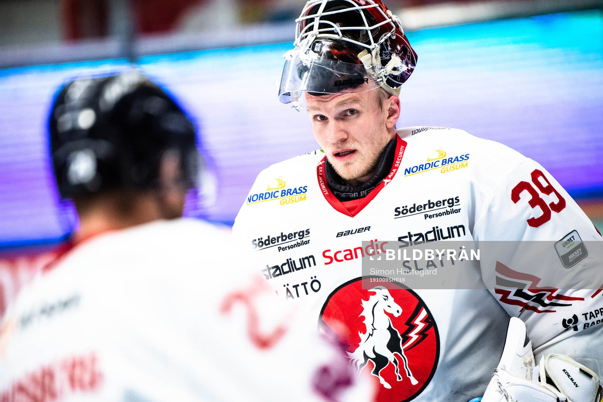 Vita Hästens målvakt Viktor Kokman