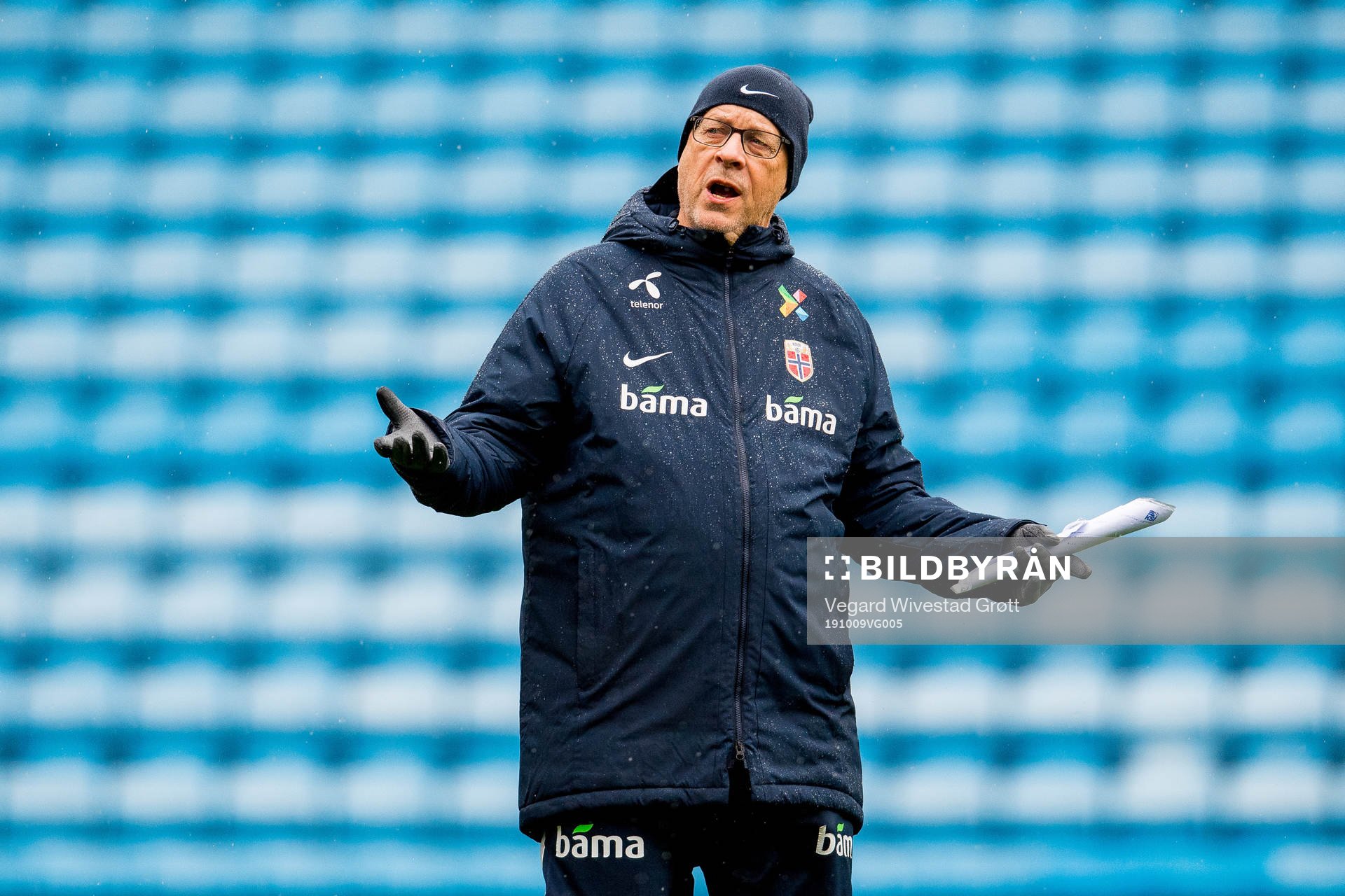 Lars Lagerbäck, head coach of Norway